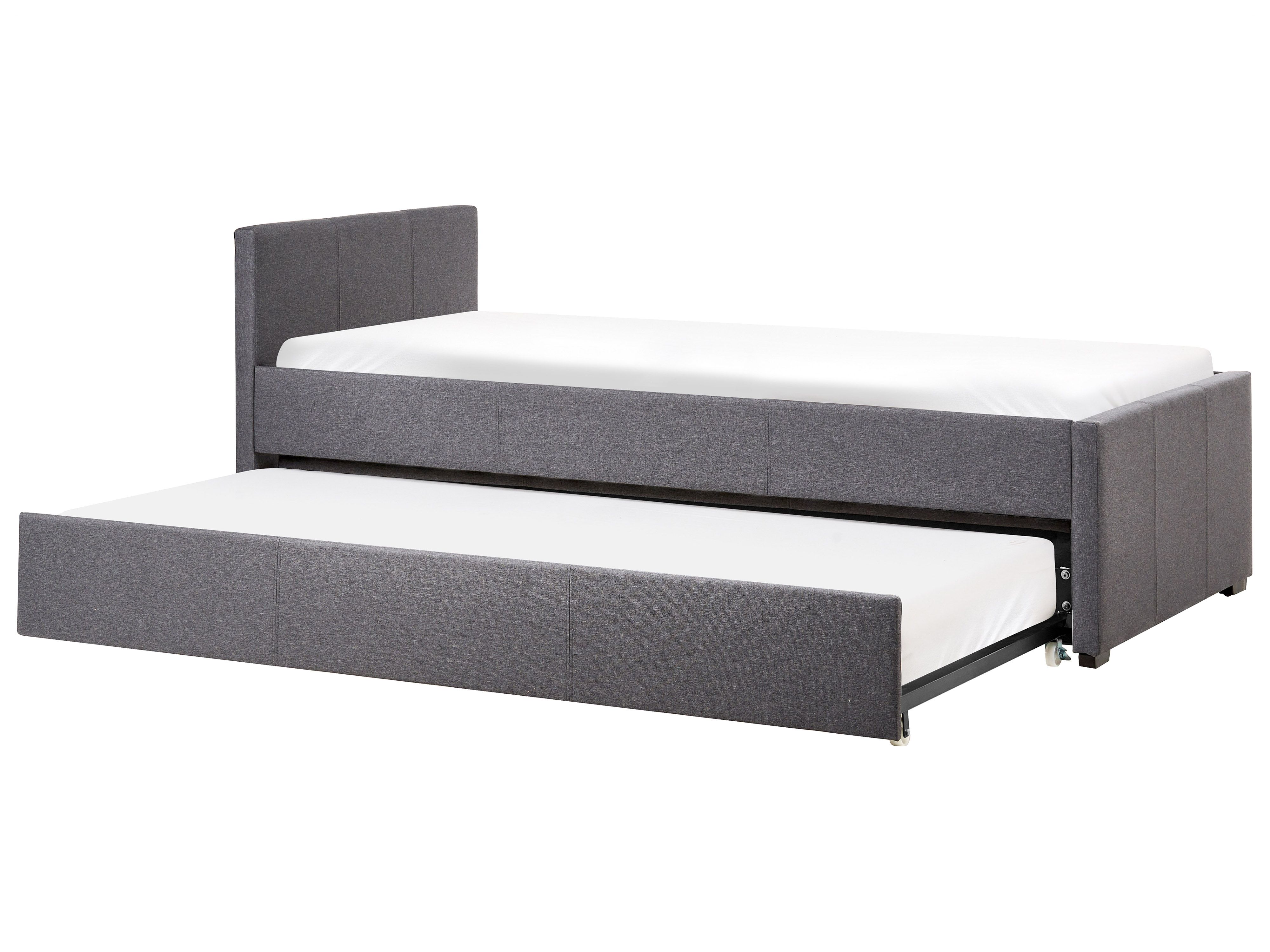 Trundle Bed Fabric MARMANDE 90 x 200 cm (EU Single) Dark Grey