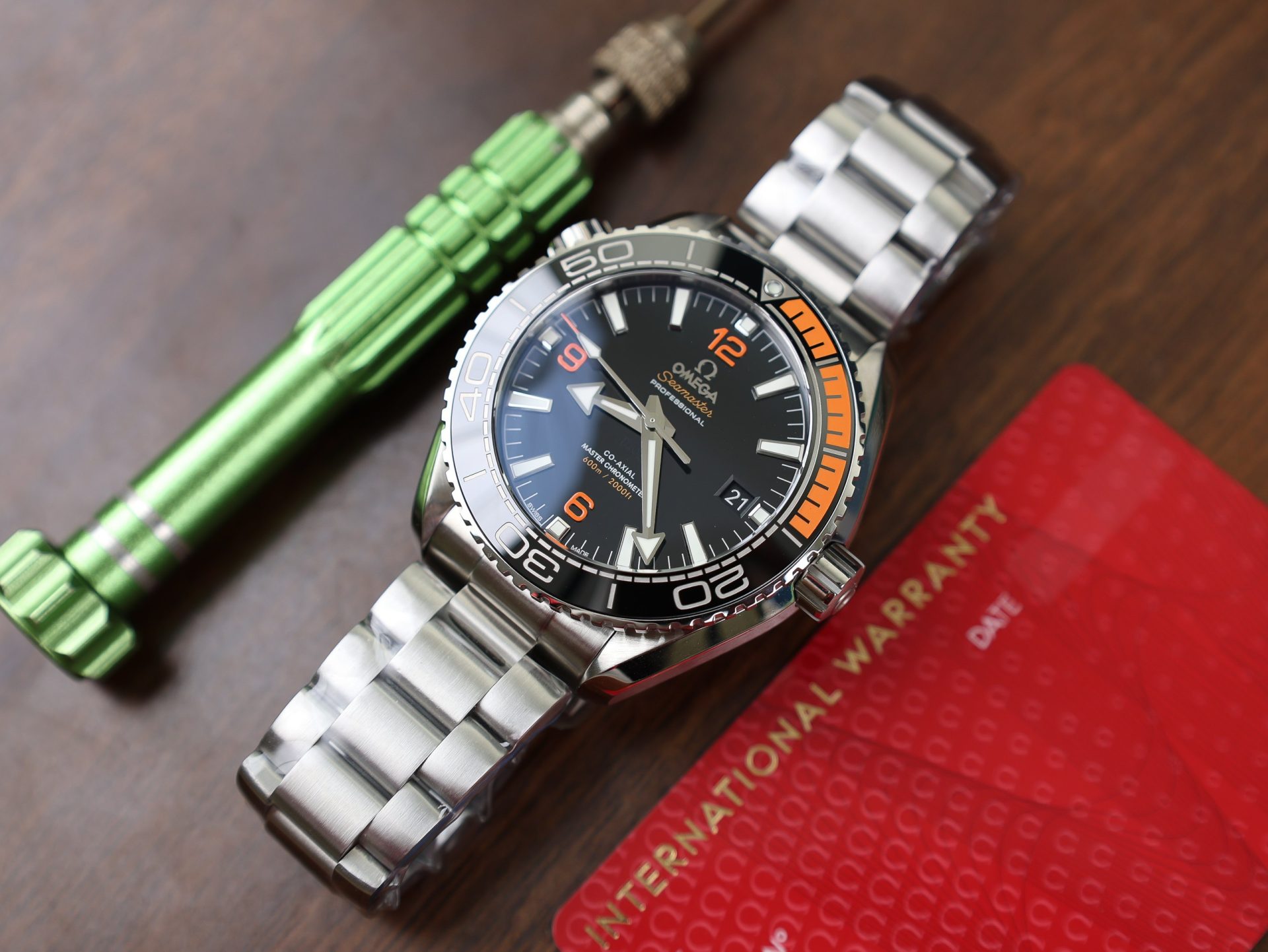 Omega Replica Watch Planet Ocean Metal Strap Dial Black VS Factory 43.5mm - Top club