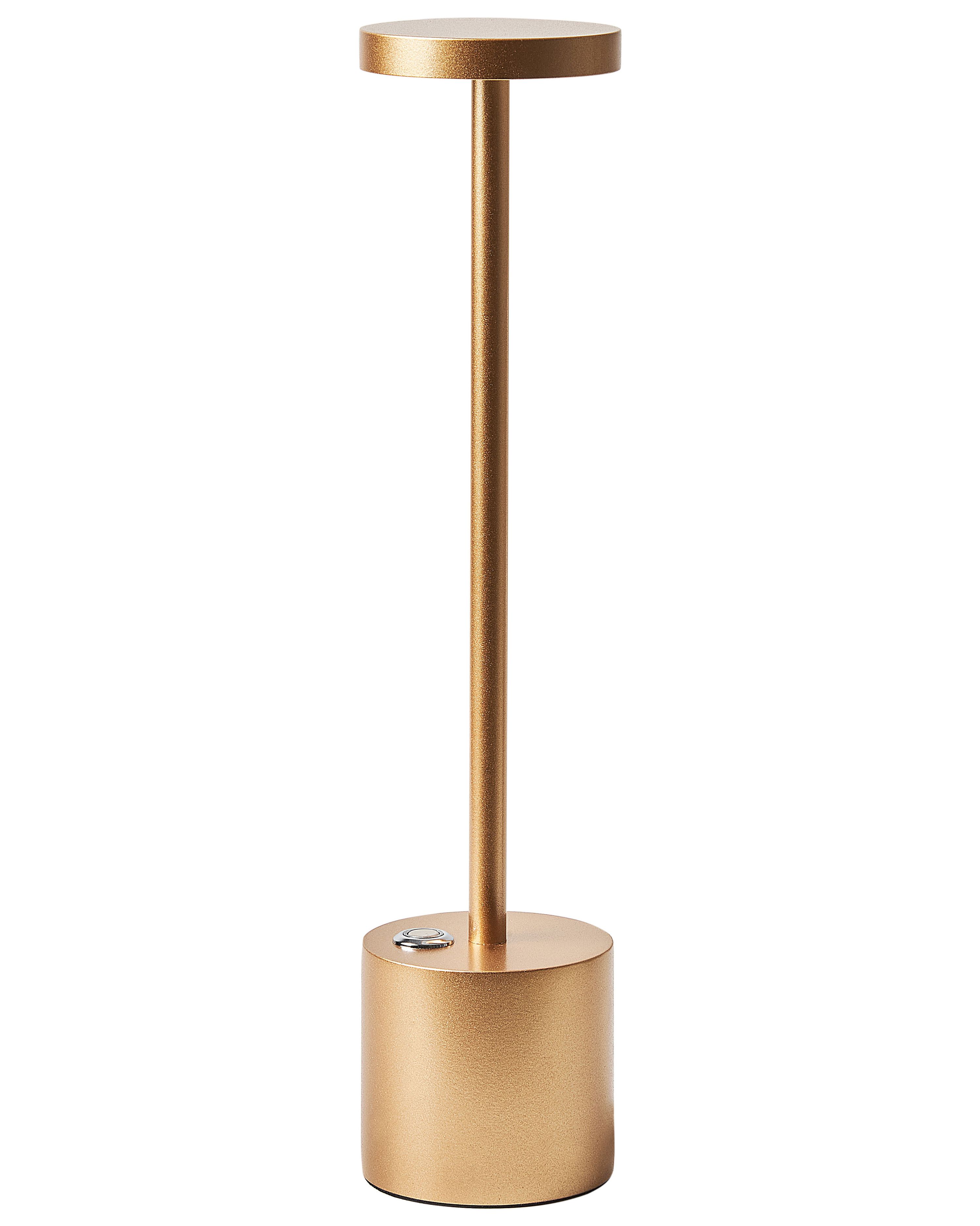 Wireless LED Table Lamp LIZANDRO with Dimmer Metal Gold
