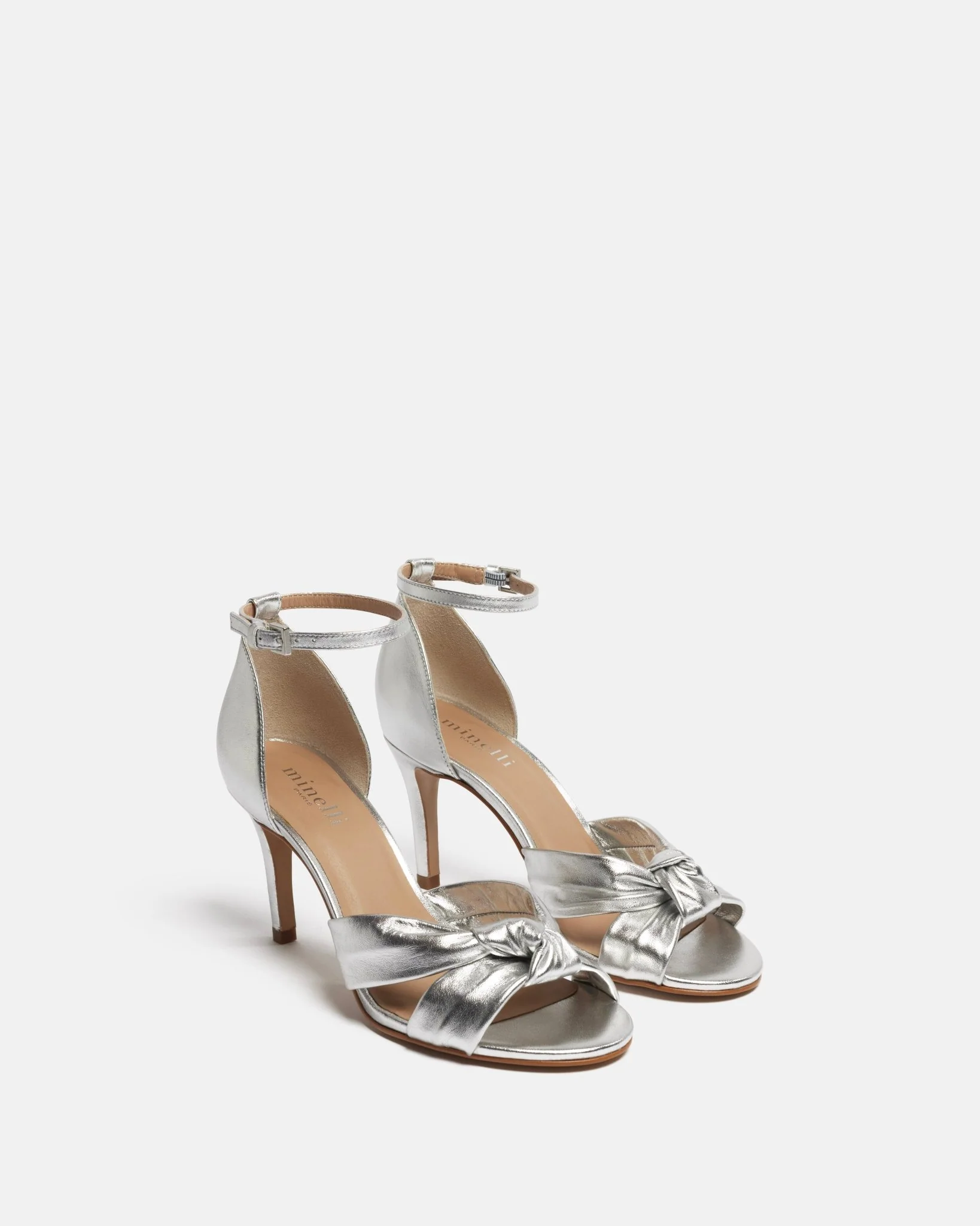 SANDALES KAMEIRA/MET - En cuir argent