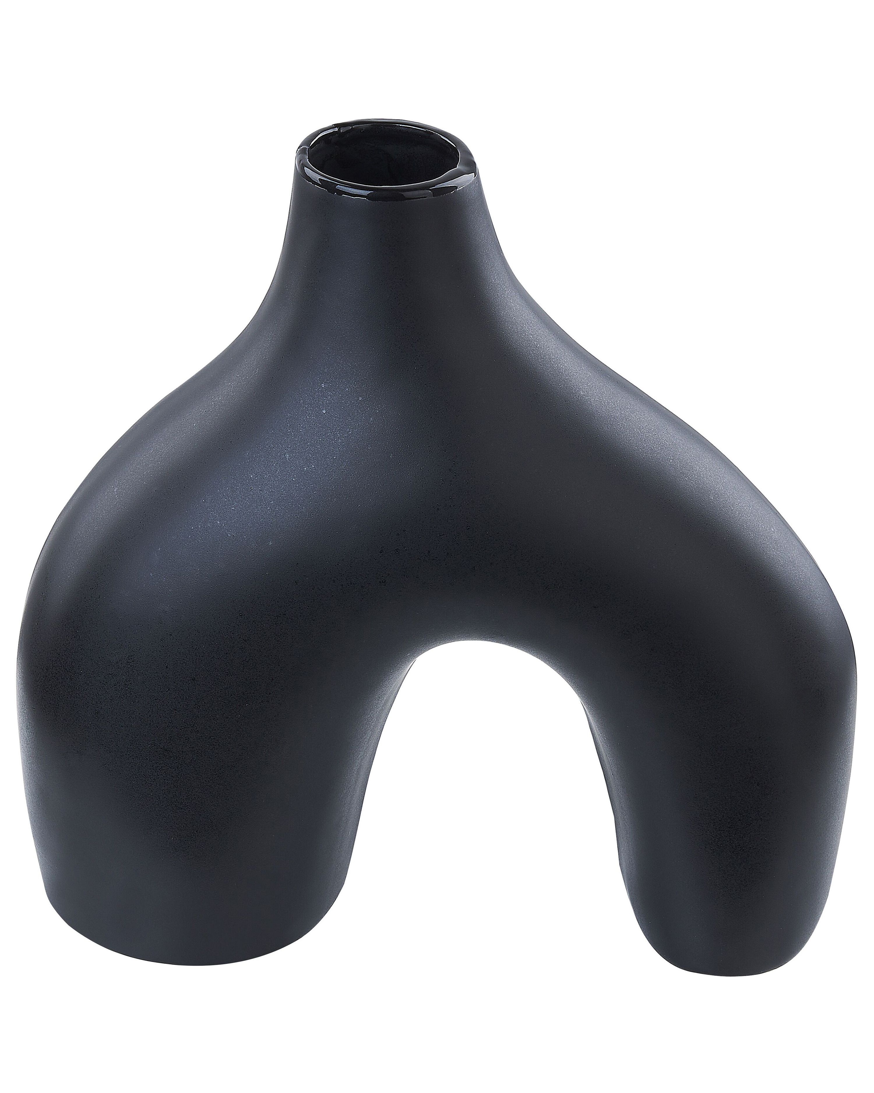 Flower Vase LAMIA Ceramic 30 cm Black