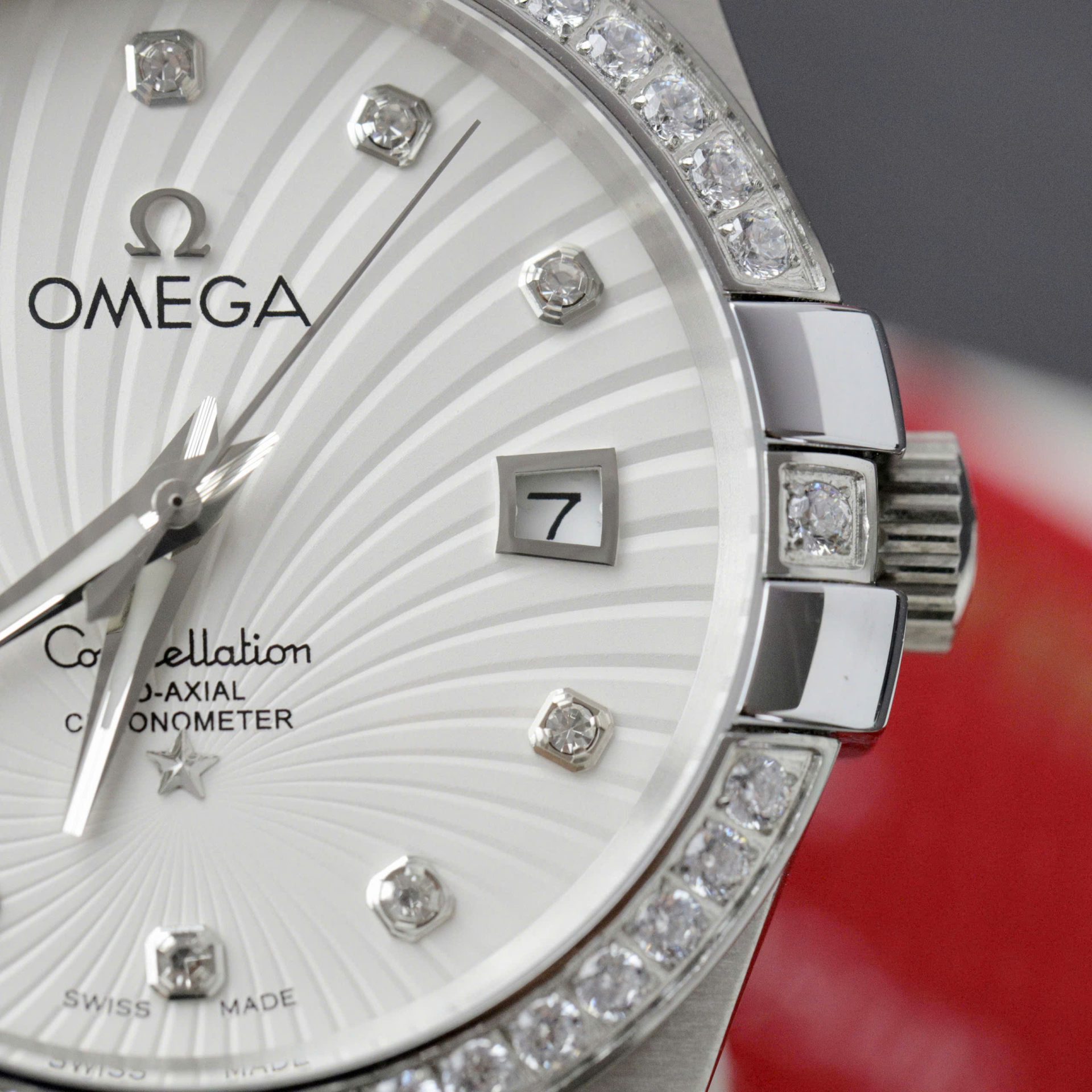 Omega Constellation Co-Axial Fake 11 Watch White Dial Metal Strap 38mm - Top club