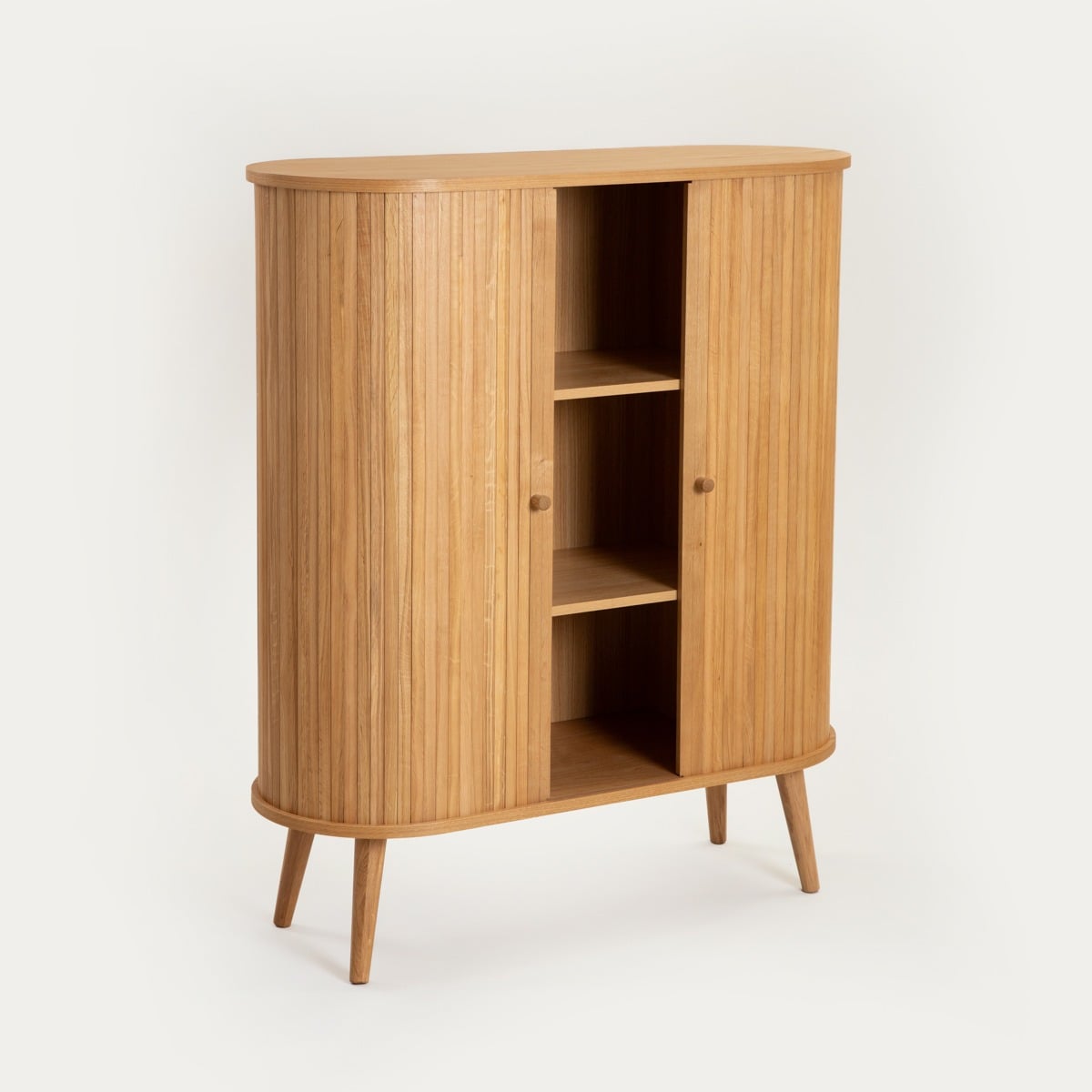 Szafka CORES drewniana dębowa naturalna 100x40x118 cm