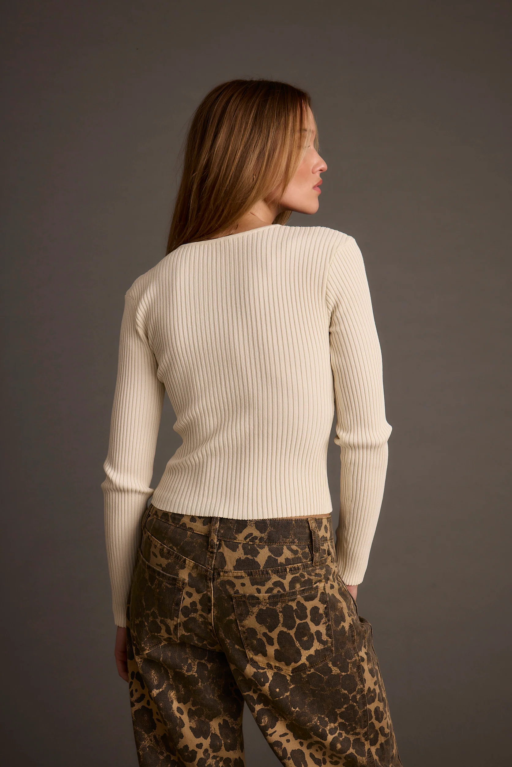 Skye Ivory Zip Up Top