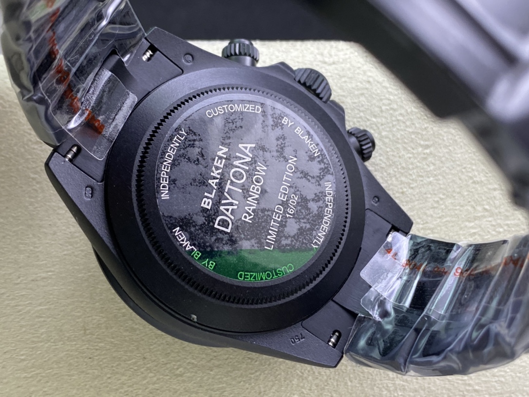 Rolex Daytona - Iridescent Diamond Modified Black Gold Dial(1:1 replica) - Elite Watch Atelier