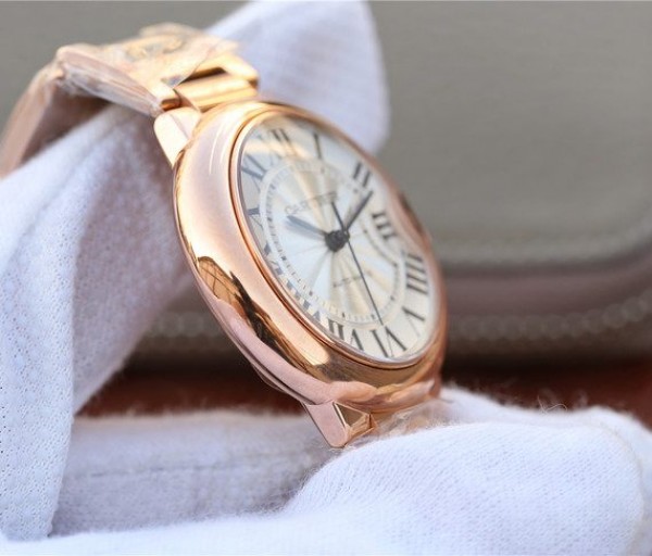 Replica Cartier Ballon Bleu 36mm RG White Textured Dial RG Bracelet - Top club