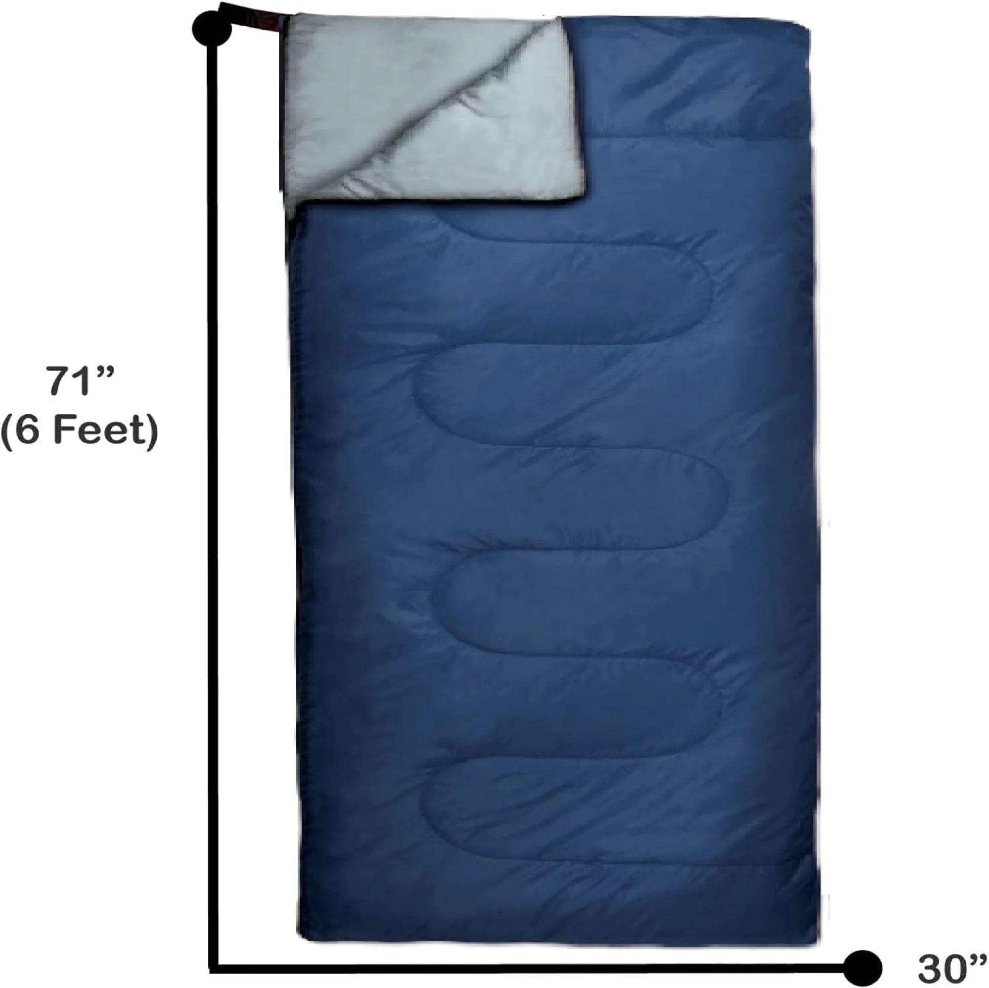 10 Pack Bulk Wholesale of Cold Weather Envelope Sleeping Bags for Adults, Kids, Homeless, Camping, Indoors, Outdoors - 10 Count Sleeping Bags in Black, Navy Blue, Forest Green, Red - 71"L x 30"W - Image 33