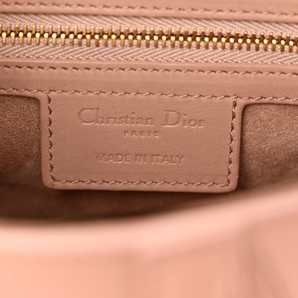 Dior Blush Ultra Matte Calfskin Leather Medium Saddle Bag Matte Beige Hardware Reps