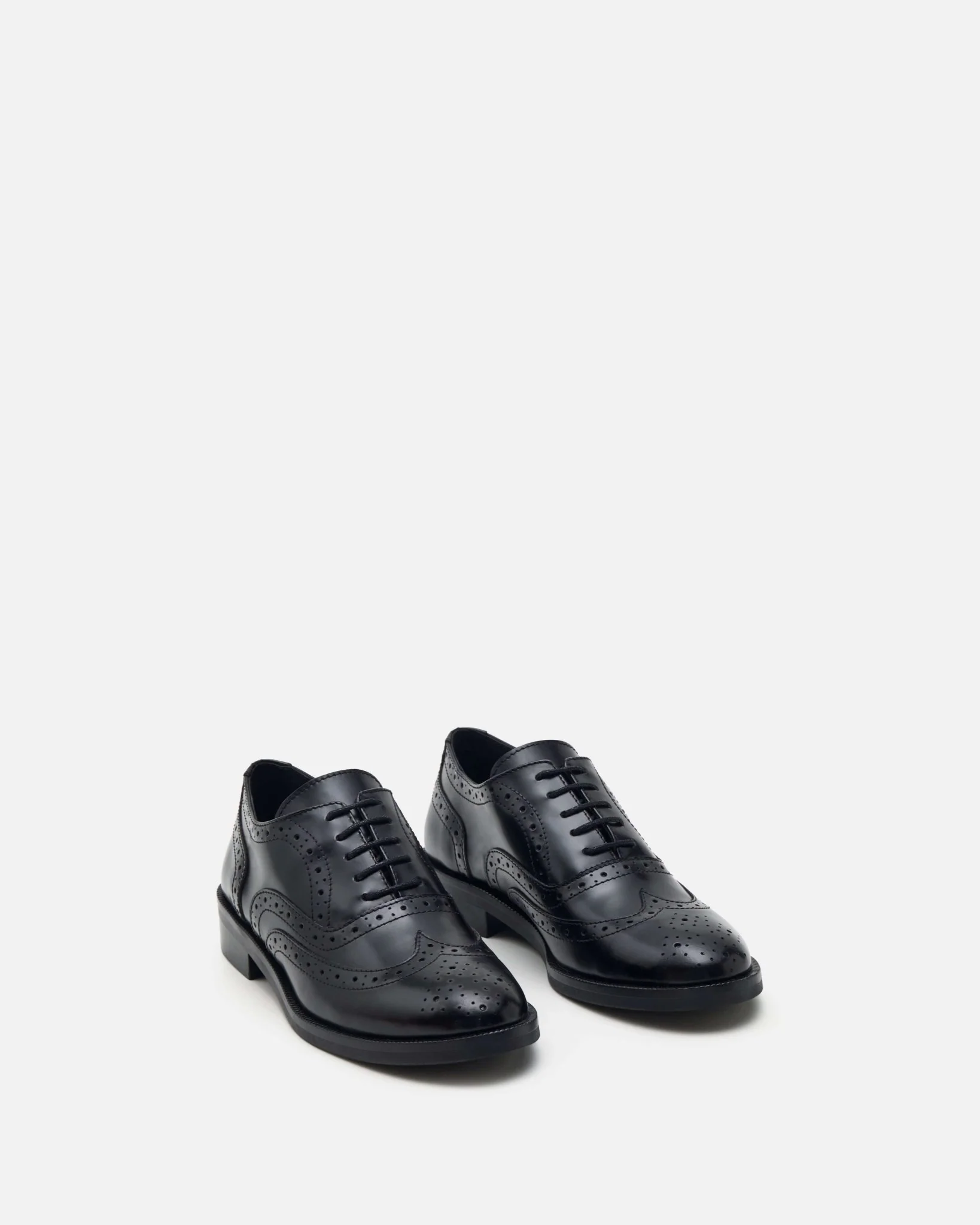 DERBIES PETER/POL - En cuir à lacets  noir