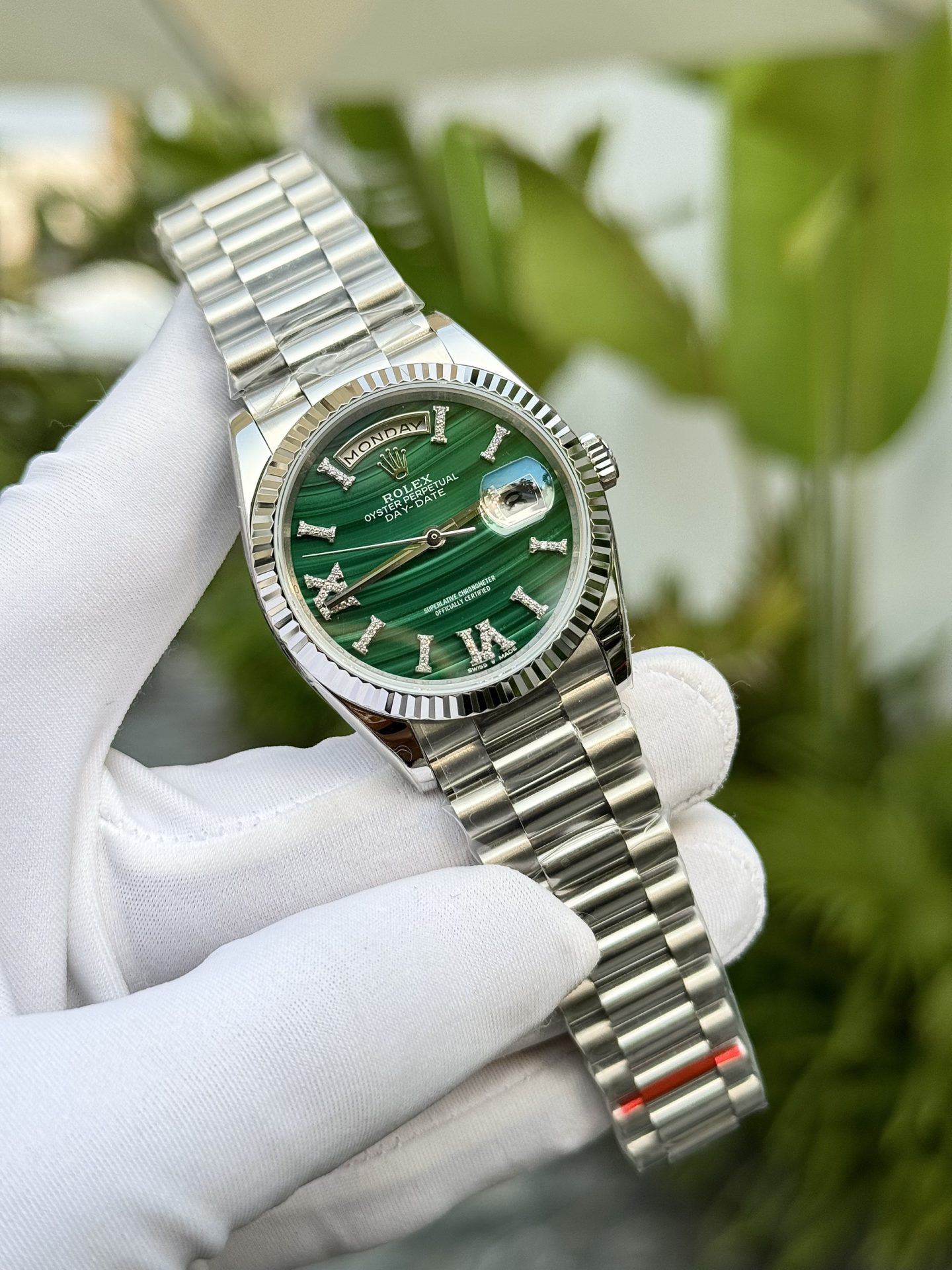 Rolex Best Replica Watches Day-Date Roman Numeral Pile 40mm - Elite Watch Atelier