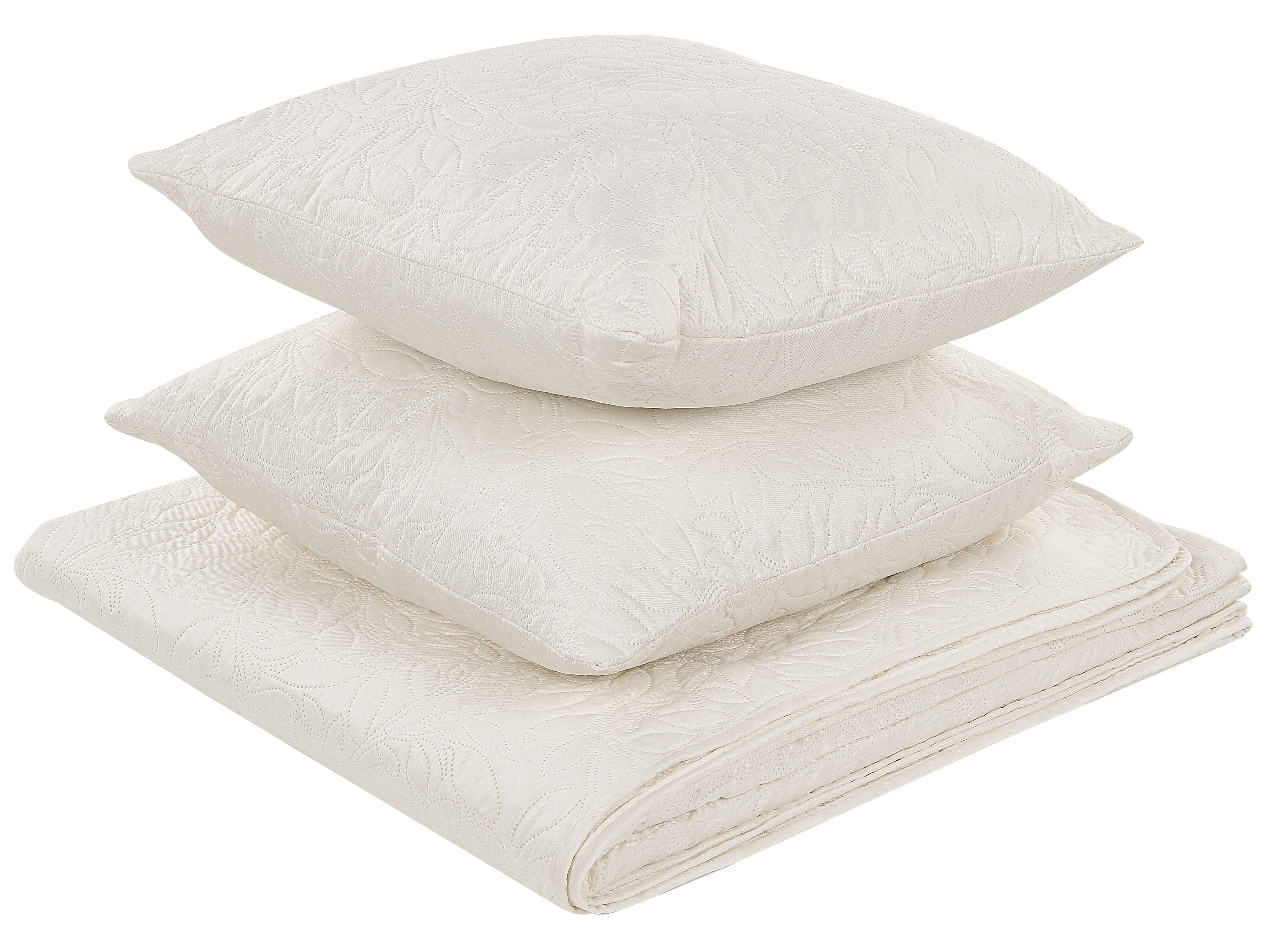 Bedspread with Cushions RUDKHAN 140 x 210 cm Off-White