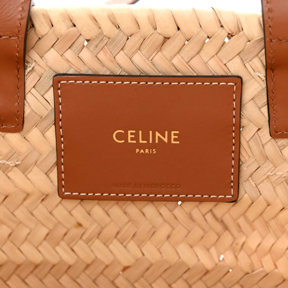 High-Quality Celine Replica Handbag – Raffia & Calfskin Leather1:1High-quality replica