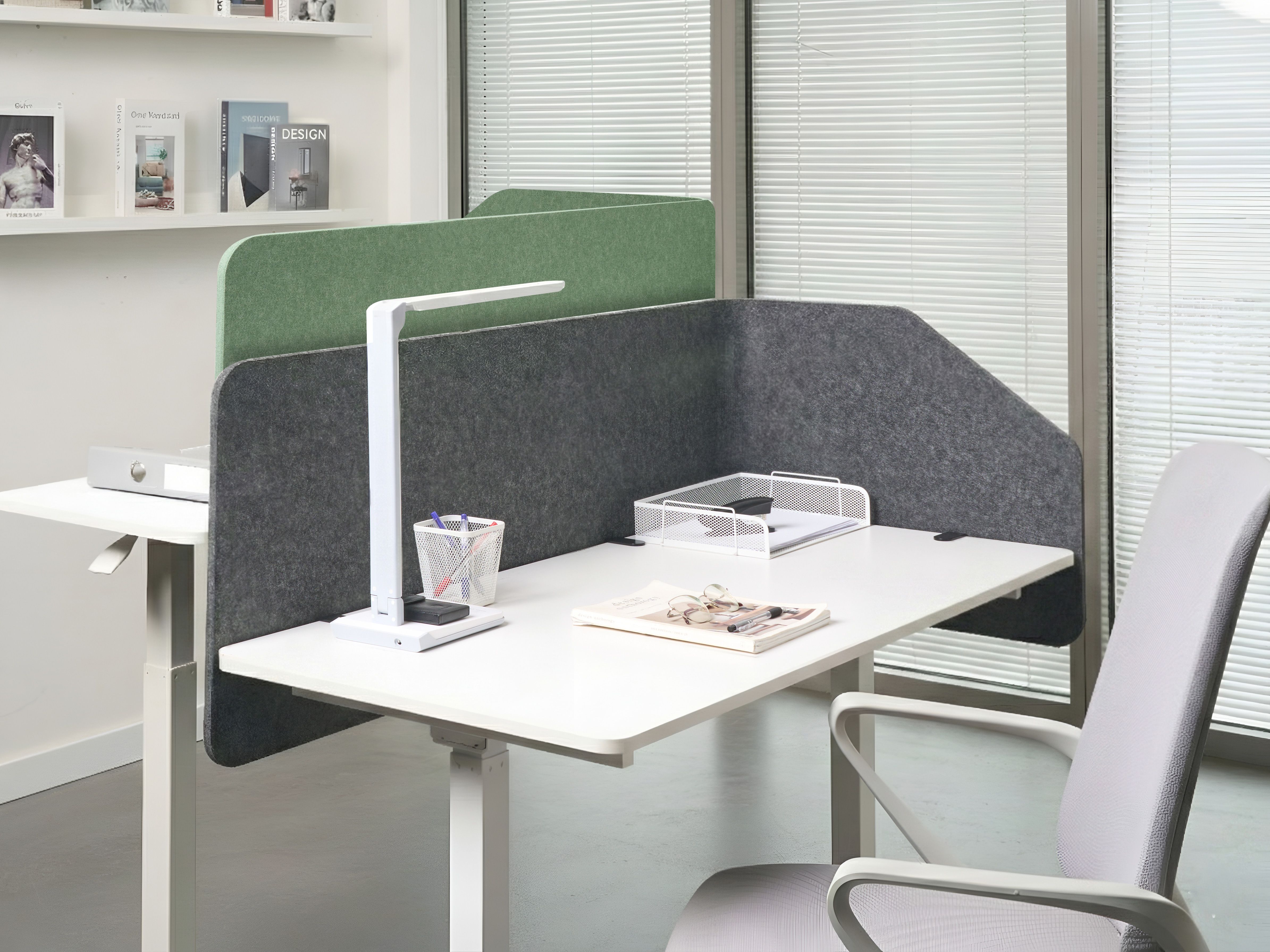 Desk Screen FOLDY Dark Grey