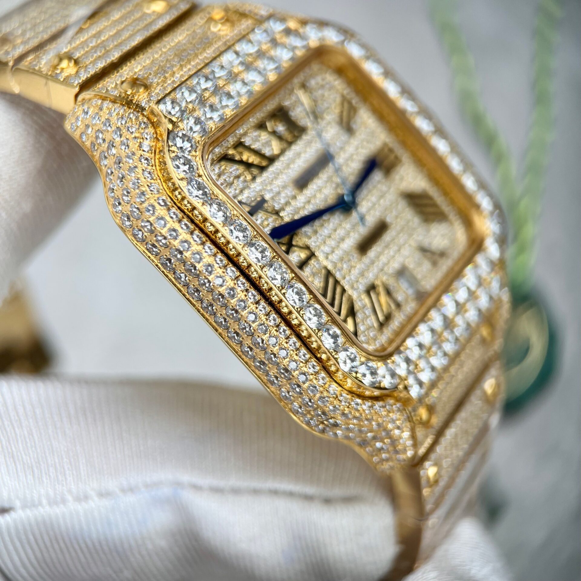 Cartier Santos Replica 1:1 Watch With Stone BV Factory 39.8mm - Top club