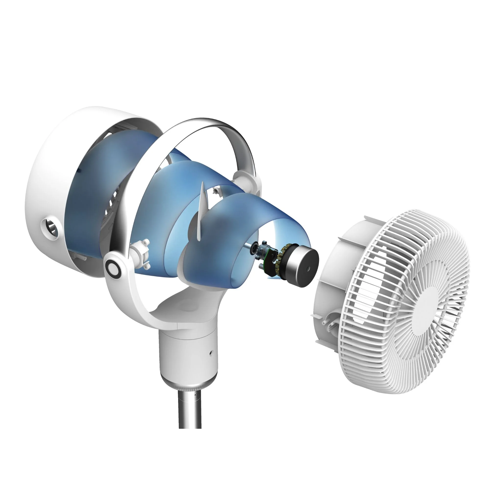 Lasko Whirlwind 7�� 24-Speed Orbital Motion 25ft/s Airflow Remote Control Pedestal Fan, APDC301 - Image 15