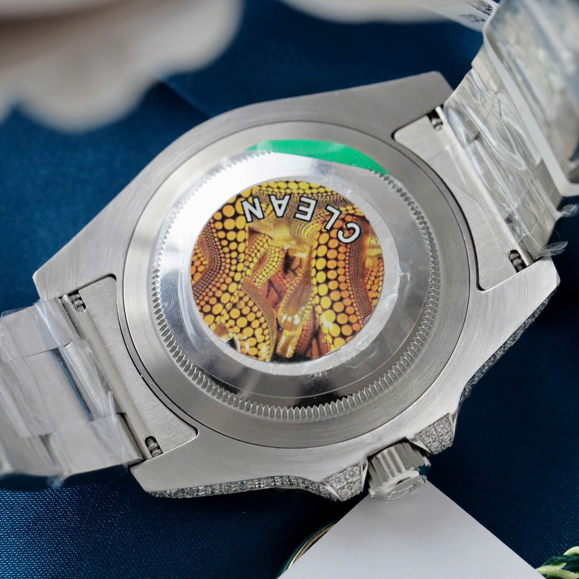 Rolex GMT-Master II Replica Watch Sapphire + Diamonds Moissanite 40mm - Elite Watch Atelier