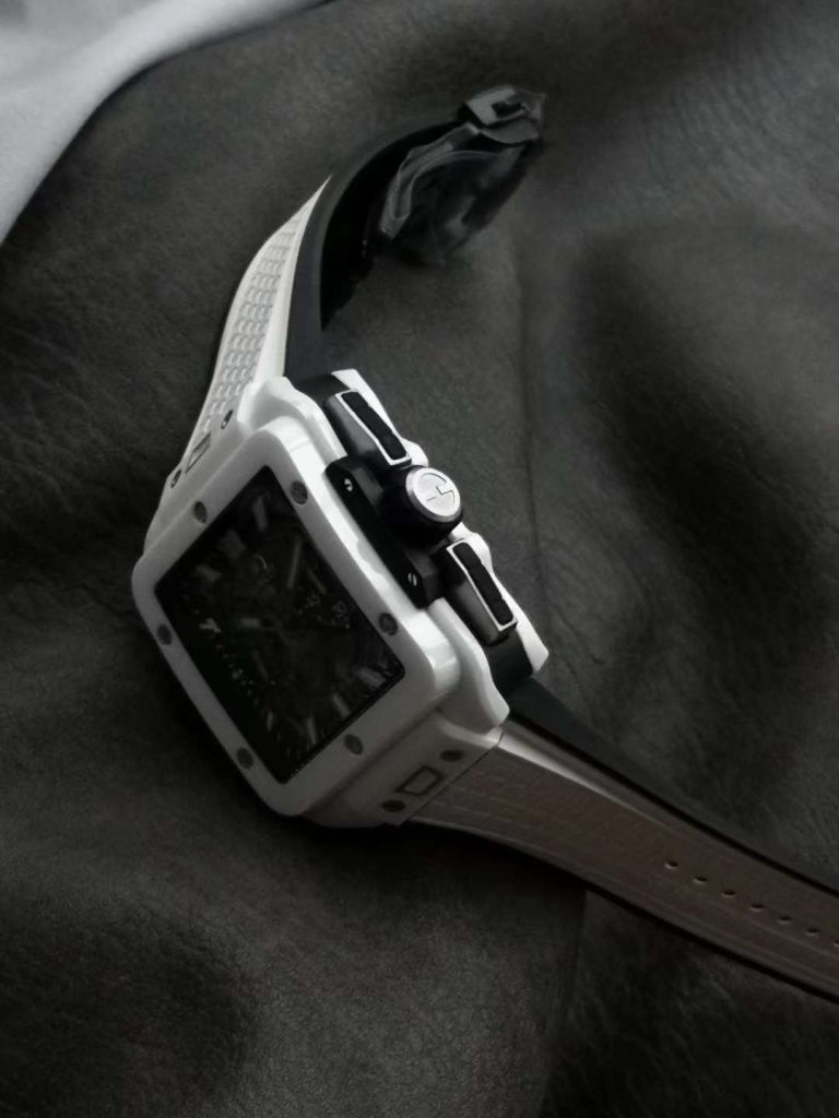 Hublot Replica 1:1 Watch Square White Ceramic Bang Unico Chronograph Factory BBF 42mm - Top club