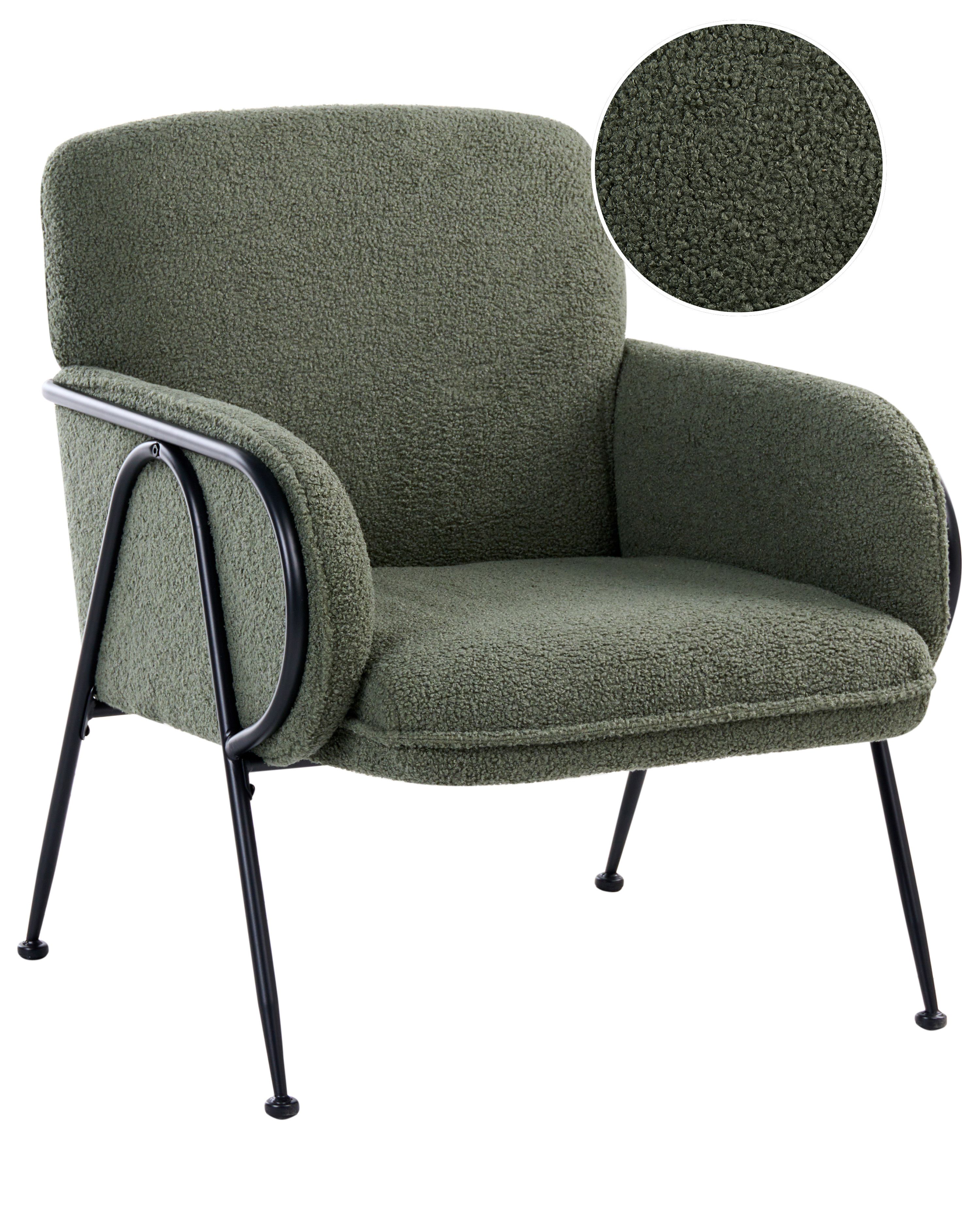 Armchair TRYSNES Boucle Green