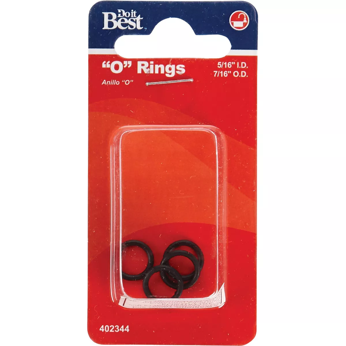 Do it Best 5/16 In. x 7/16 In. x 1/16 In. O-Ring (4 Ct.)