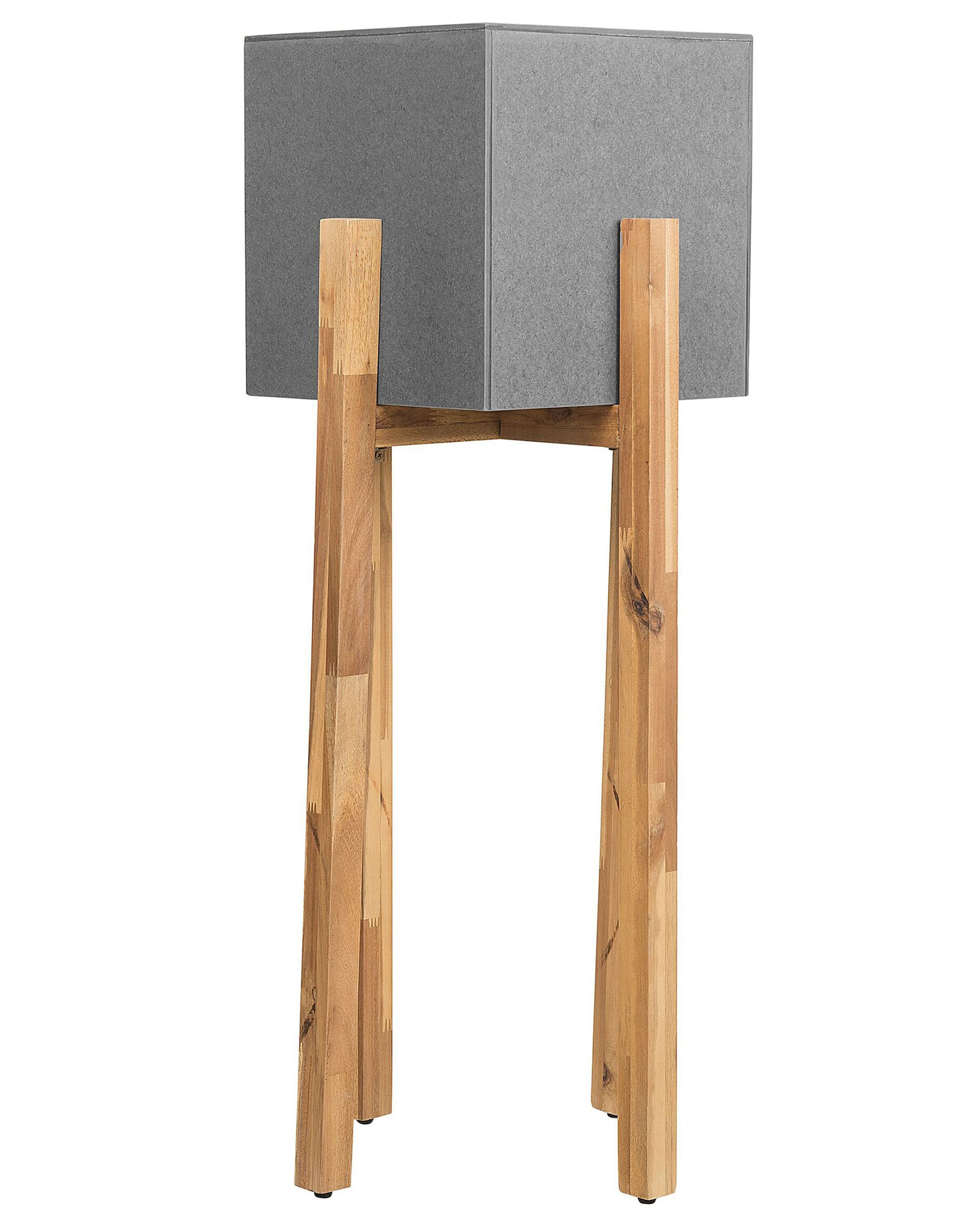 Elevated Plant Pot DRIMOS 30 cm Light Grey Grey