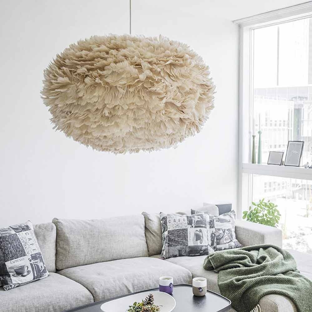 Umage Eos X-large lampenkap light brown - Ø 75 cm