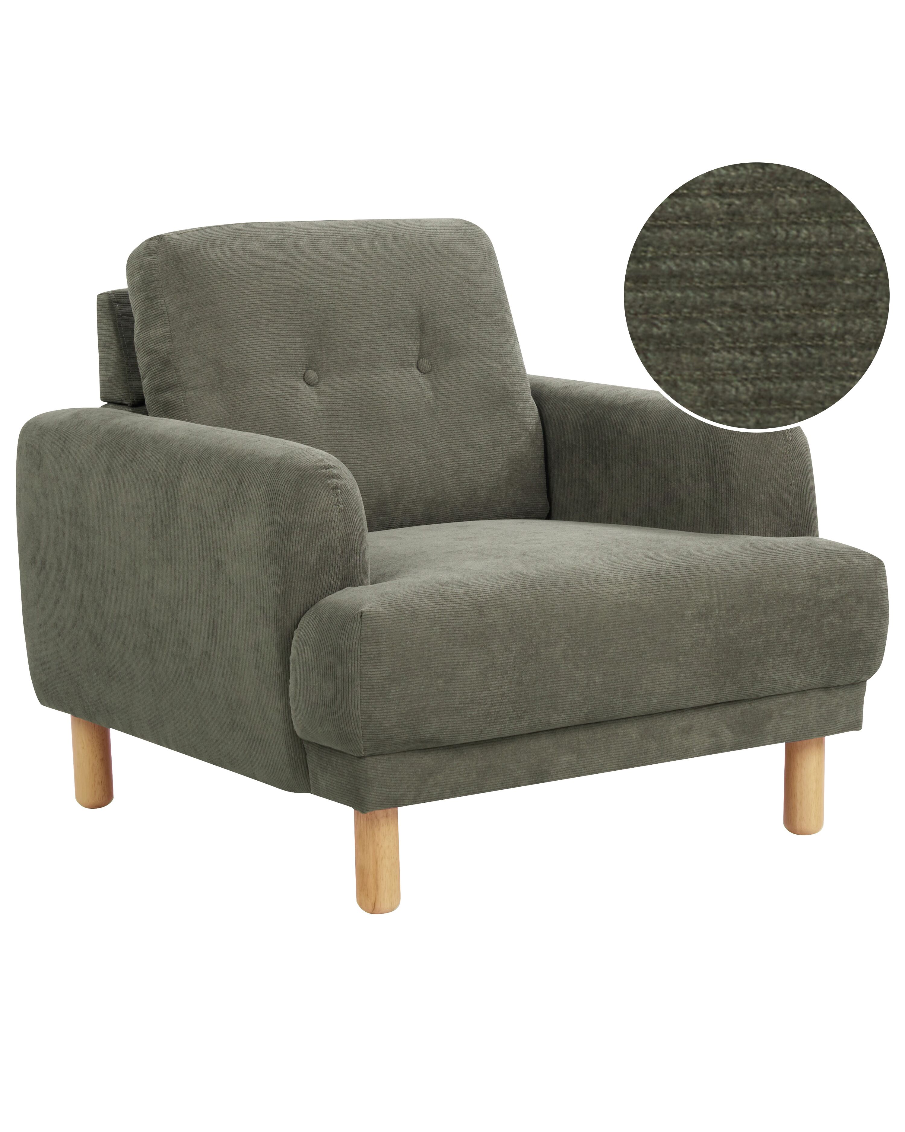 Armchair TUVE Corduroy Dark Green