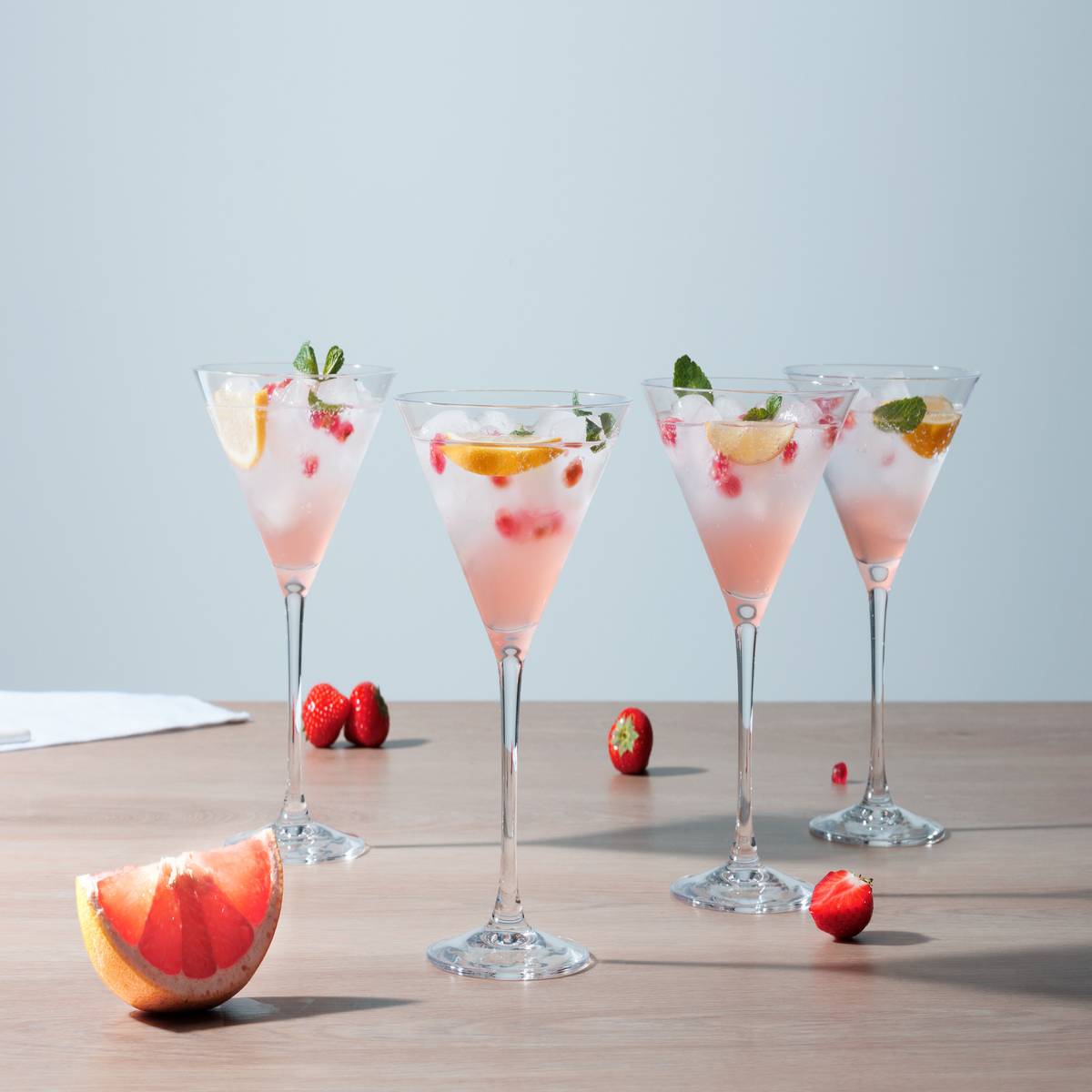 Set of 4 "Cocktail" cocktail glasses 300 ml, Transparent