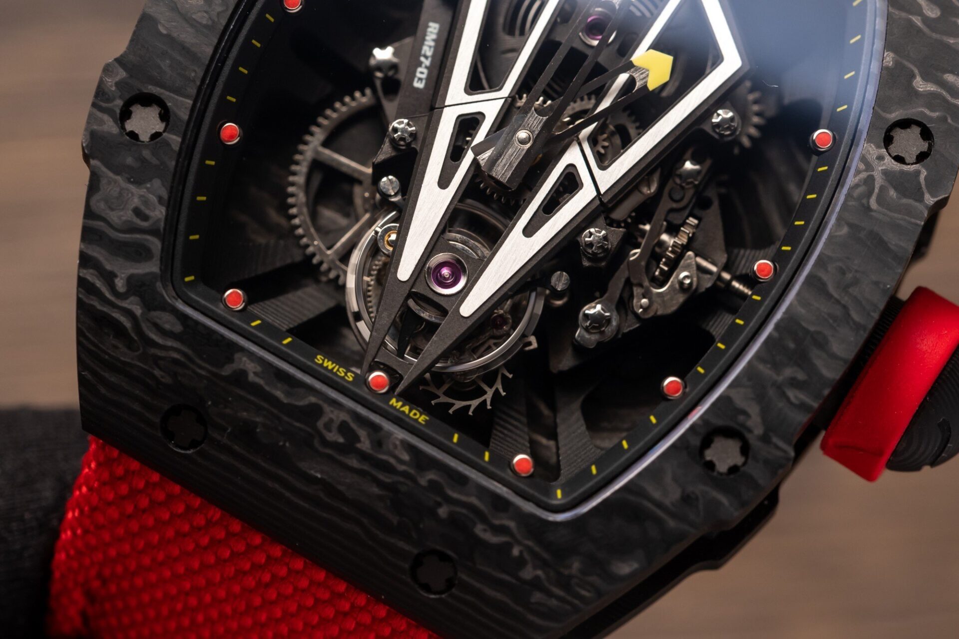 Richard Mille Replica Watch RM27-03 Tourbillon Rafael Nadal Carbon 44mm - Top club