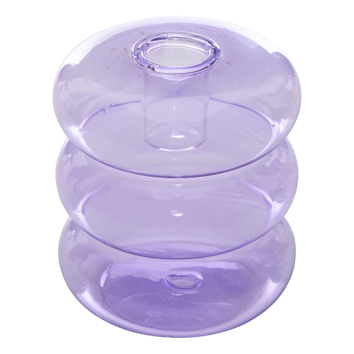 Candle Holder "Pool" Various colors, H.10.5 cm