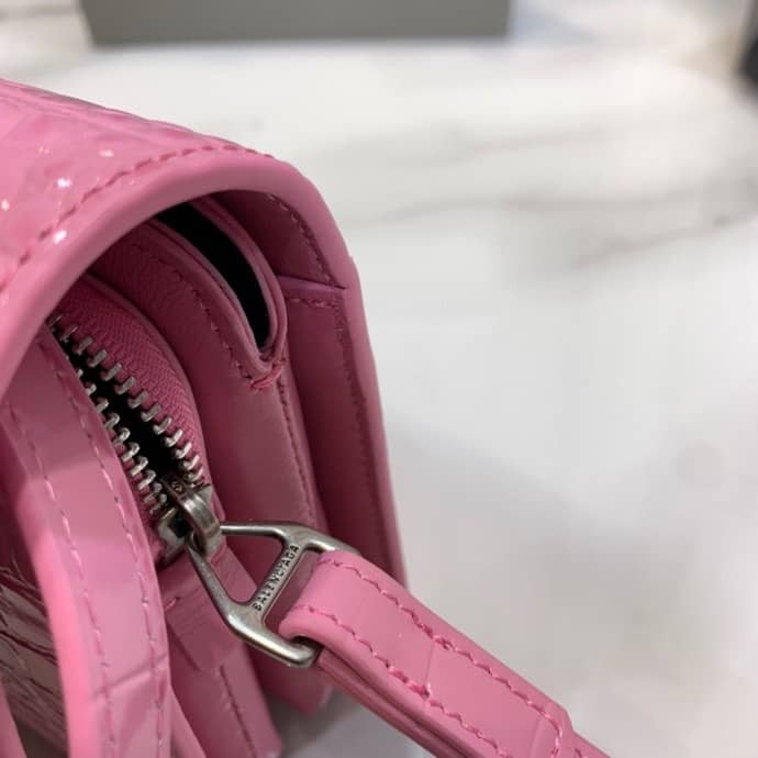 Balenciaga Crocodile Embossed Box Replica Shoulder Bag - Replicaclubs
