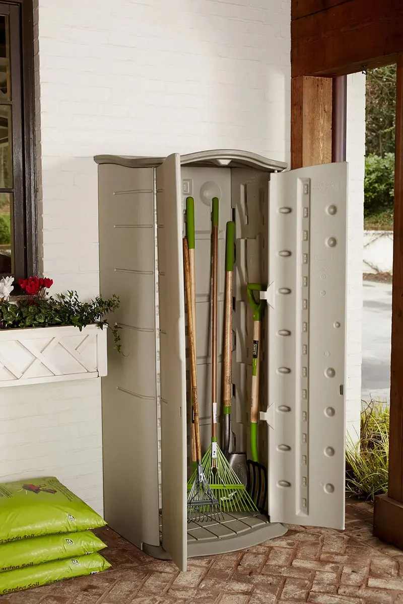Rubbermaid Vertical Plastic Outdoor Storage Shed - Image 7 Rubbermaid Vertical Plastic Outdoor Storage Shed - Image 7