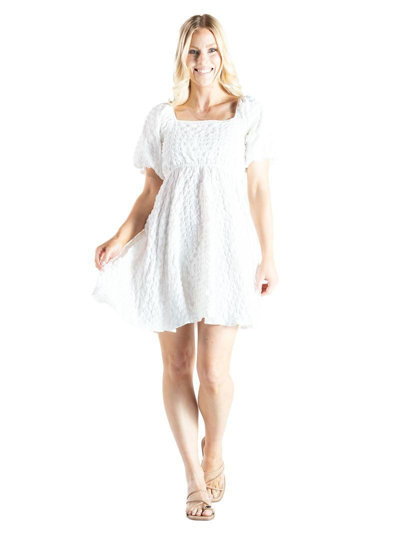 0126-DRS-TXT-PUFF-WH - Simply Southern Outlet