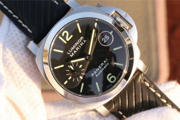 Replica Panerai PAM048 XF Black Dial Black Leather Strap A7750 - Top club