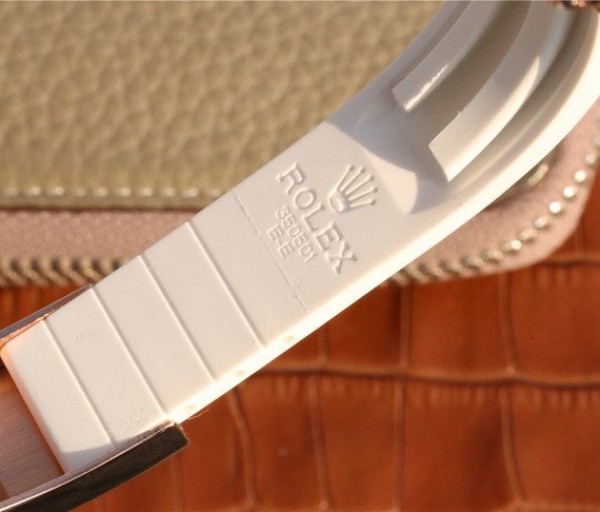 Replica Rolex Yacht-Master 116655 RG White Dial White Ceramic Rubber Strap A2824 - Top club