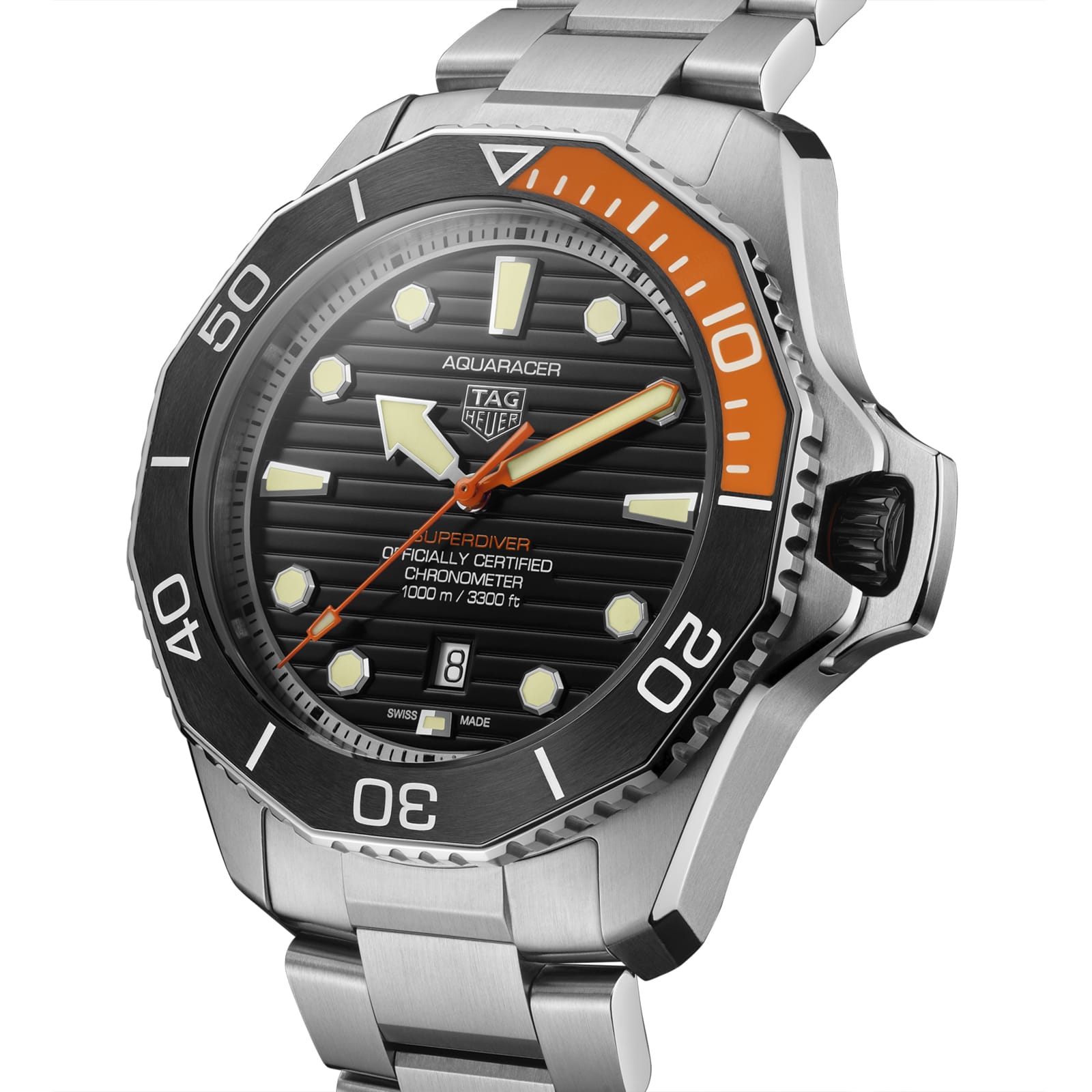 TAG Heuer Replica Watch Aquaracer Professional 1000 Superdiver Automatic 45 mm Titanium(1:1 replica) - Elite Watch Atelier