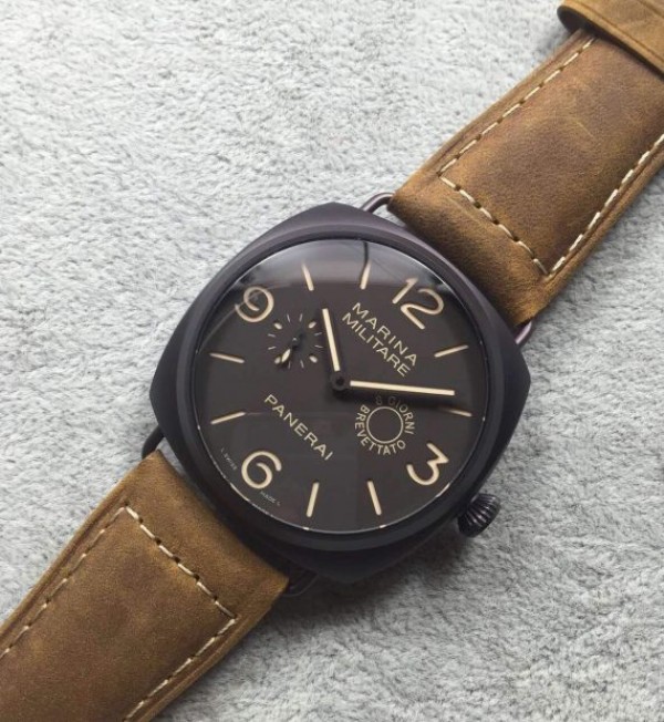 Replica Panerai Radiomir PAM339 Composite Brown Dial Asso Strap - Elite Watch Atelier