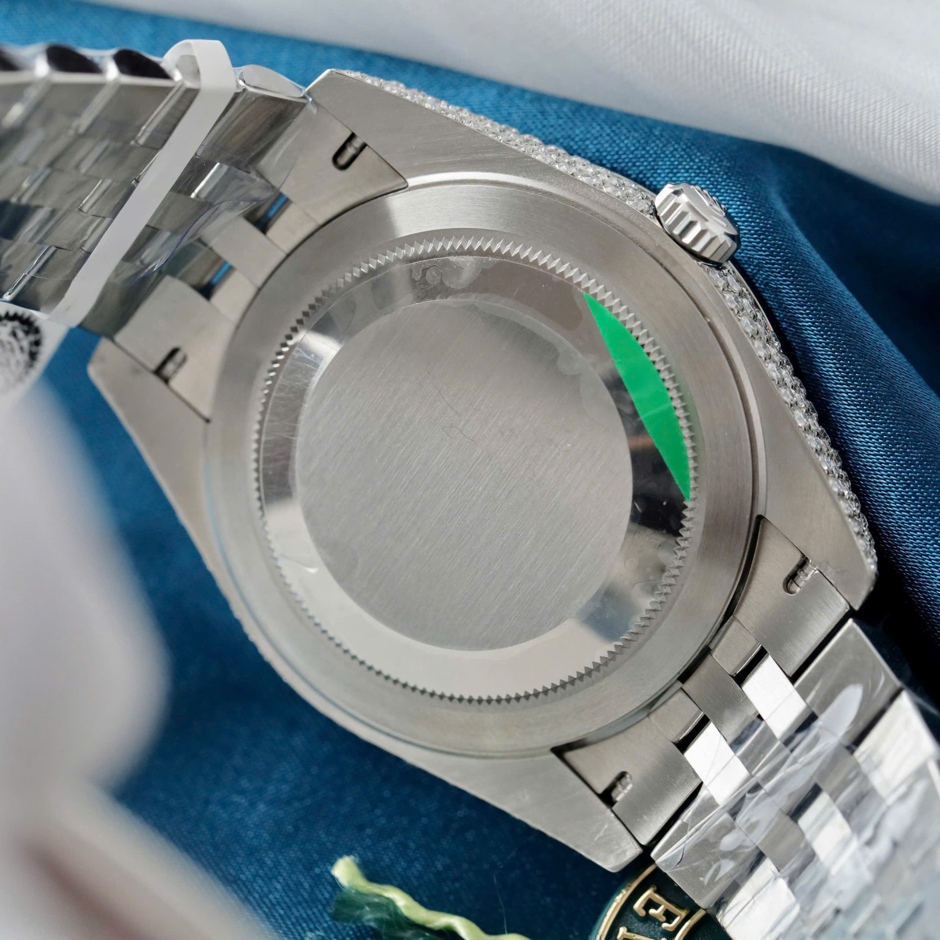 Rolex DateJust Copies Watches Ruby + Diamond Moissanite Custom 41mm - Elite Watch Atelier