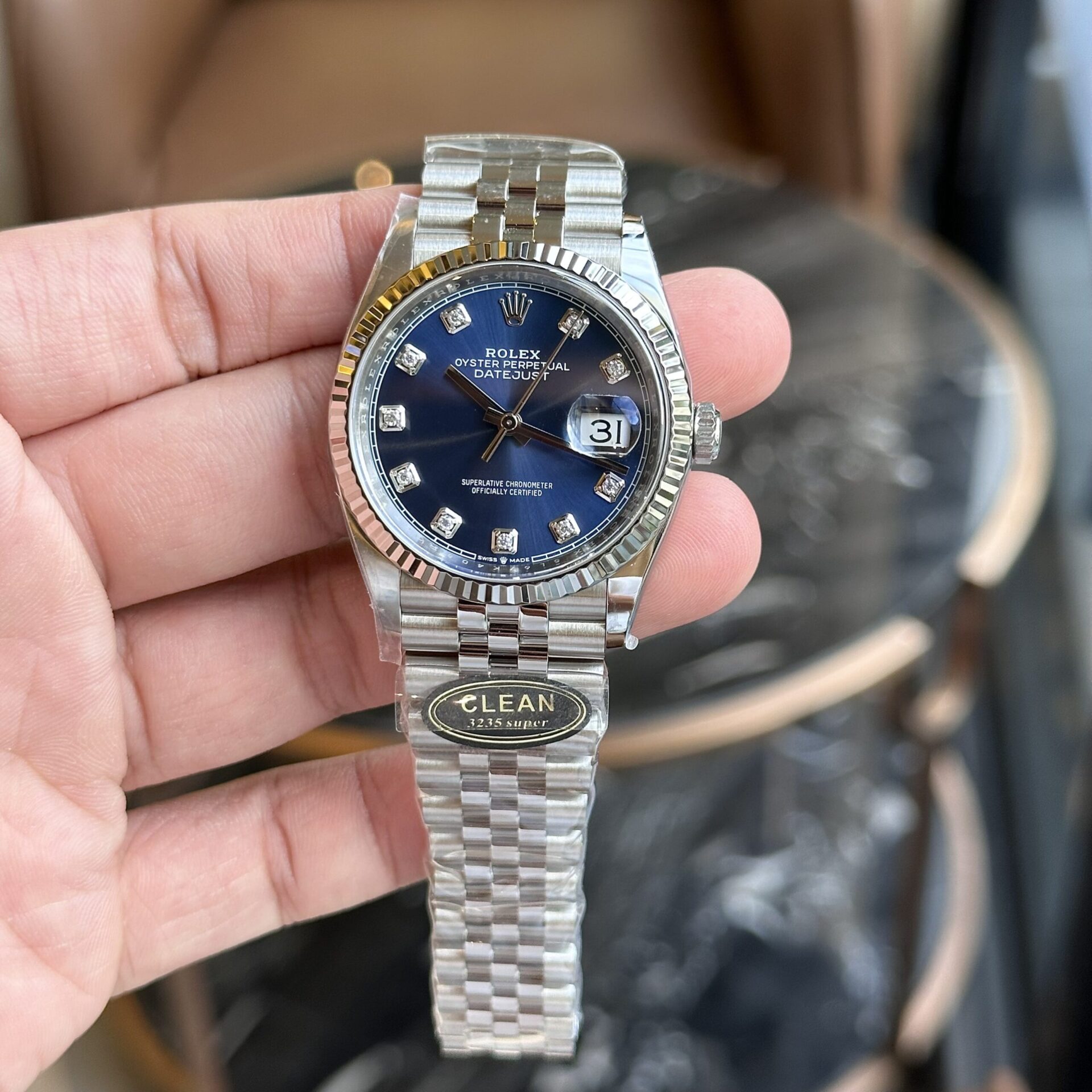 Rolex Replica 1:1 Watch DateJust 126334 Blue Dial Jubilee Clean Factory 41mm - Elite Watch Atelier