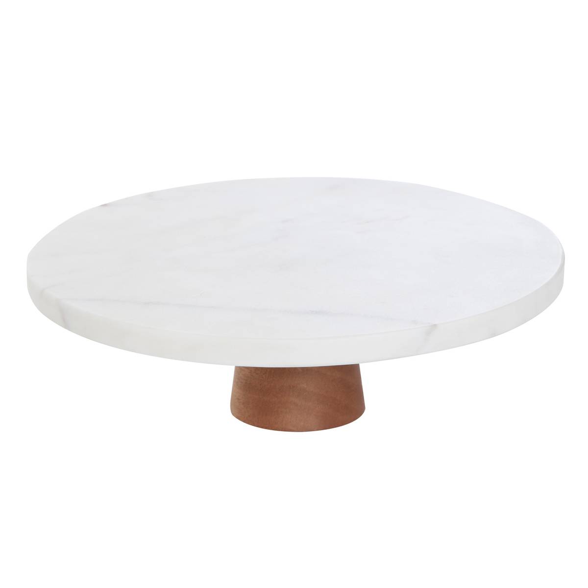 Cake stand "Marble" Marble, D.25 cm, White