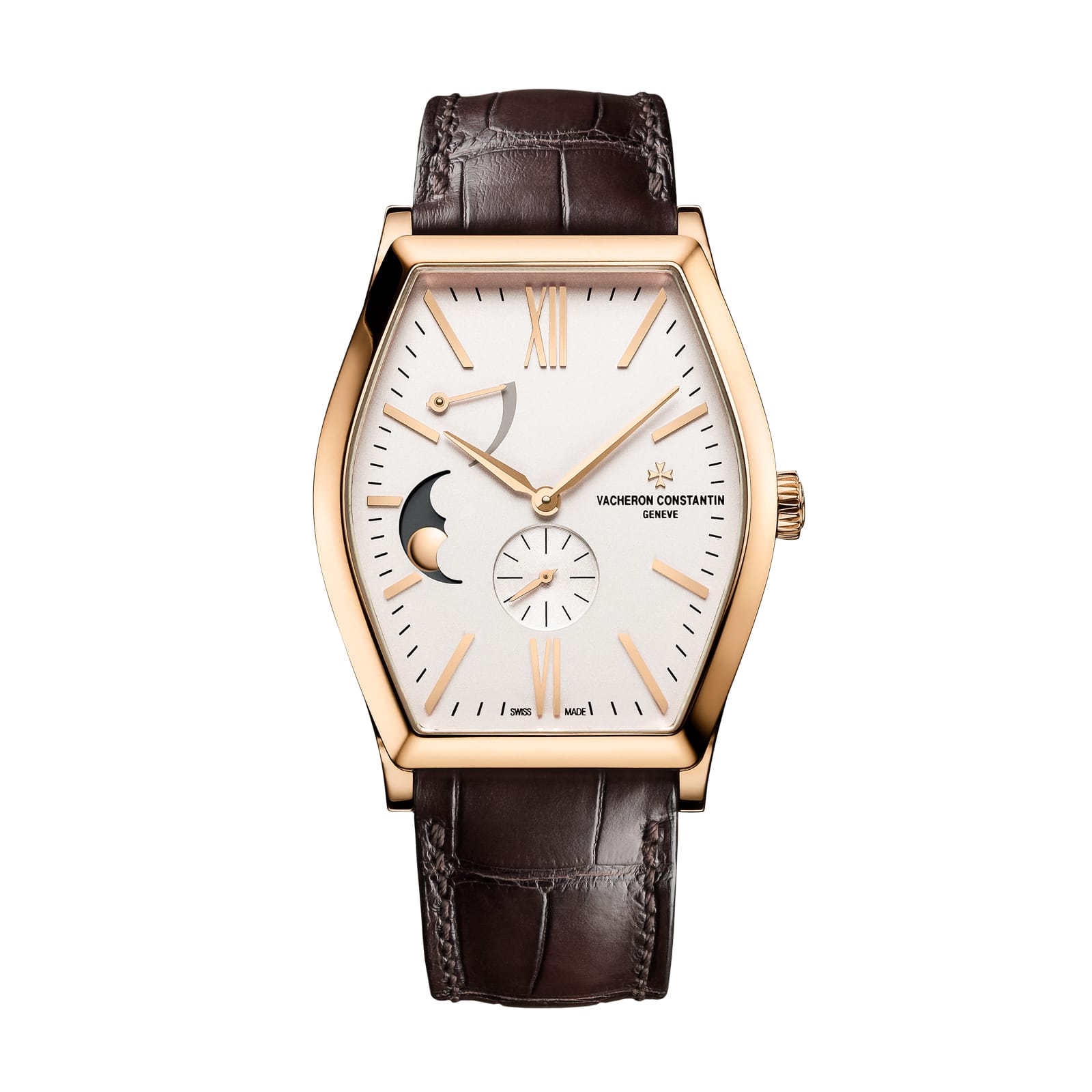 Replica Watches Fake Vacheron Constantin Malte moon phase 42 X 36.7 MM PINK GOLD(1:1 replica) - Top club