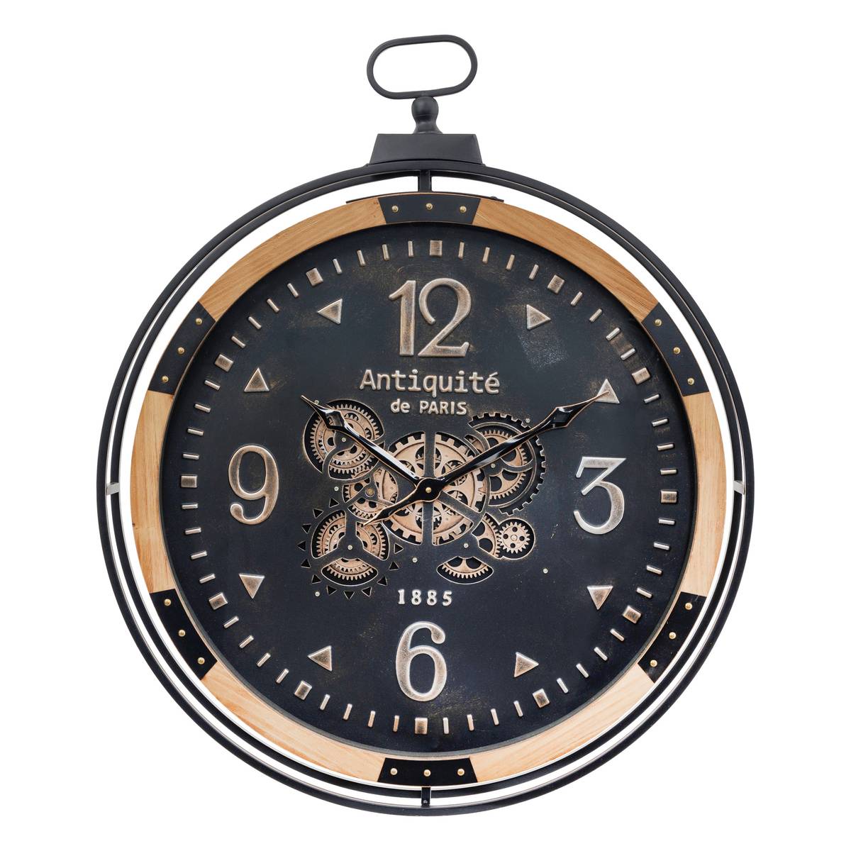 Clock "Amri" Black, D.70 cm