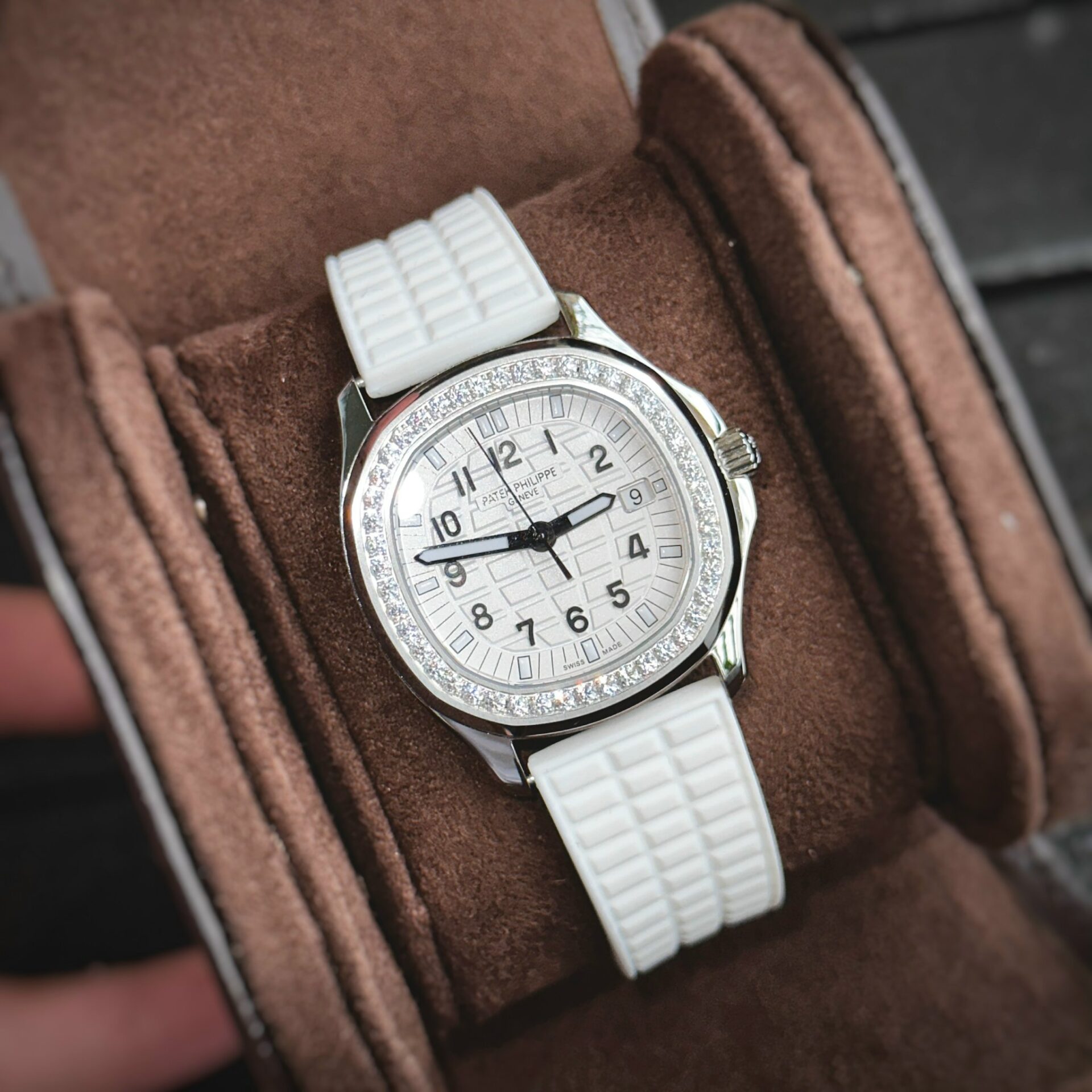 Patek Philippe Fake Watches Aquanaut 5067 White Dial PPF Factory 35.6mm - Top club