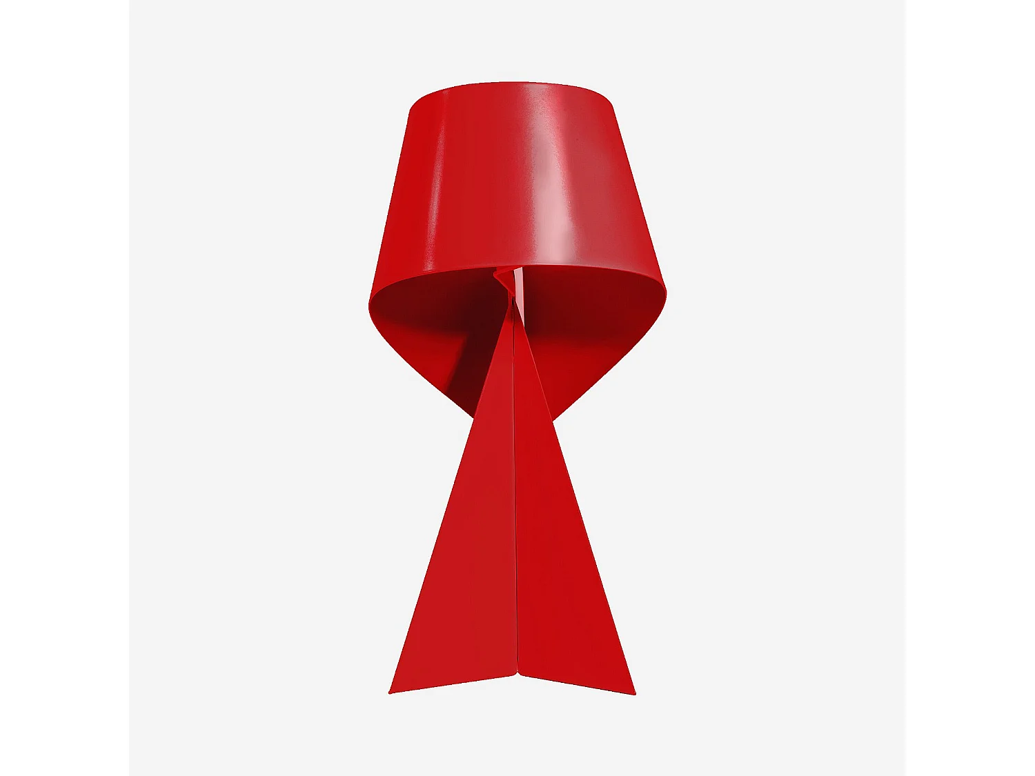 Habitat - Édition limitée - Lampe de table en métal - 35 cm - Rouge Cerise - Design by Claire Norcross - Ribbon