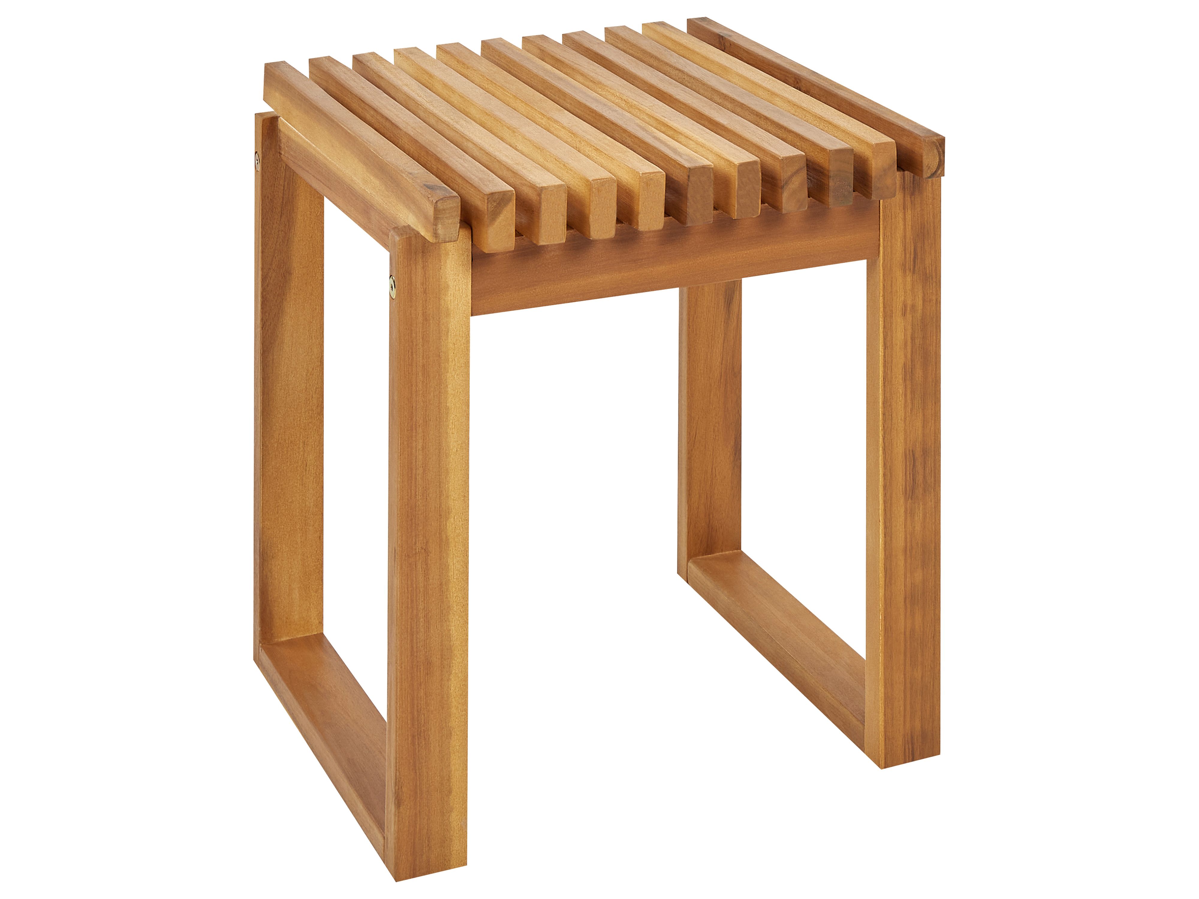 Garden Side Table BELLANO 35 cm 40 cm Acacia Wood Brown