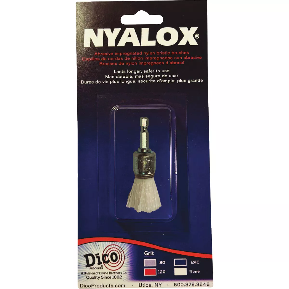 Dico Nyalox 3/4 In. White Nylon Non-Abrasive Drill-Mounted Brush