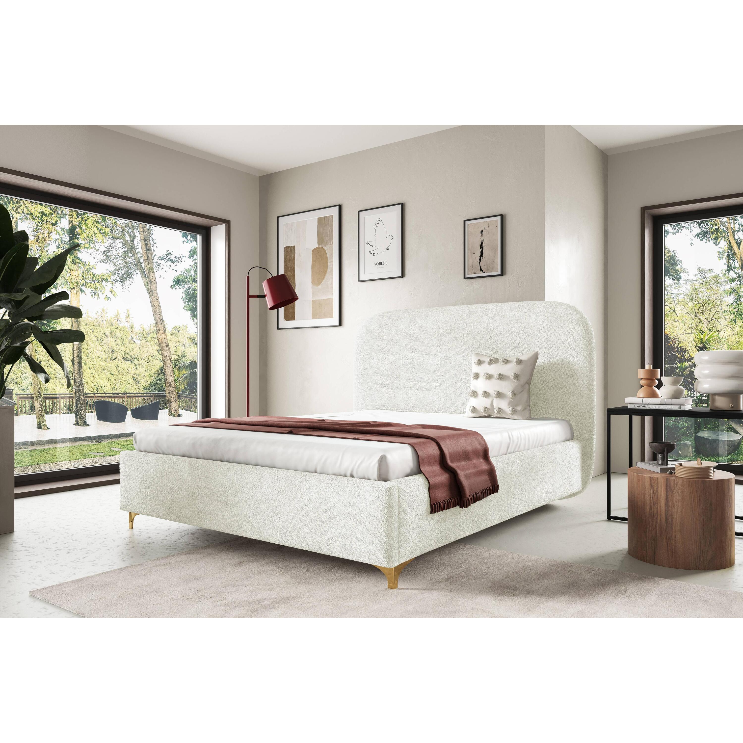 Blokker Aura Bedframe - 160 x 200 cm - Ivoor
