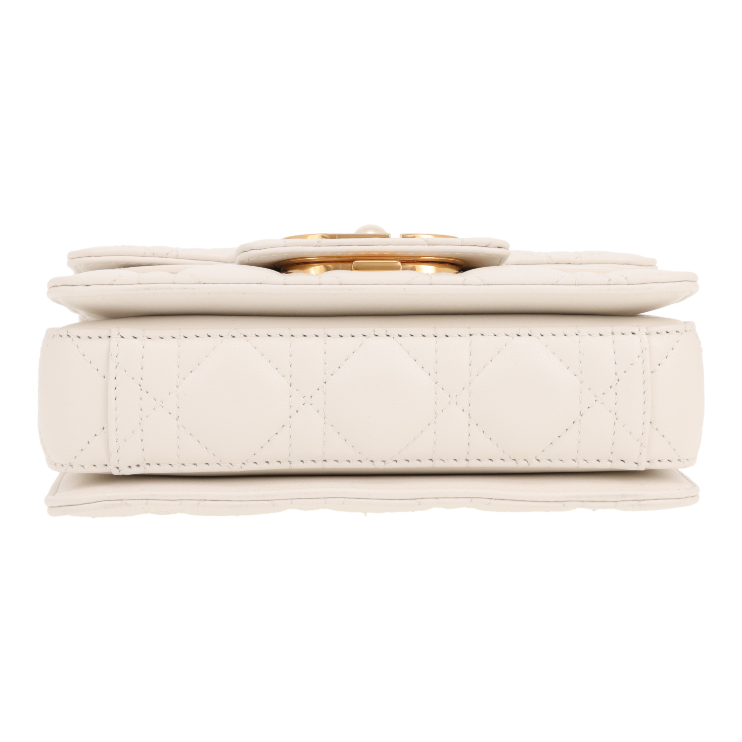 Dior Top Handle Dior Jolie mini handbag in white leather cannage1:1High-quality replica
