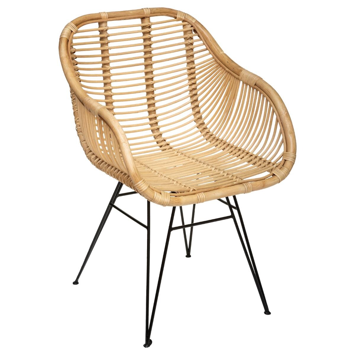 Armchair "Koeta" Metal, rattan