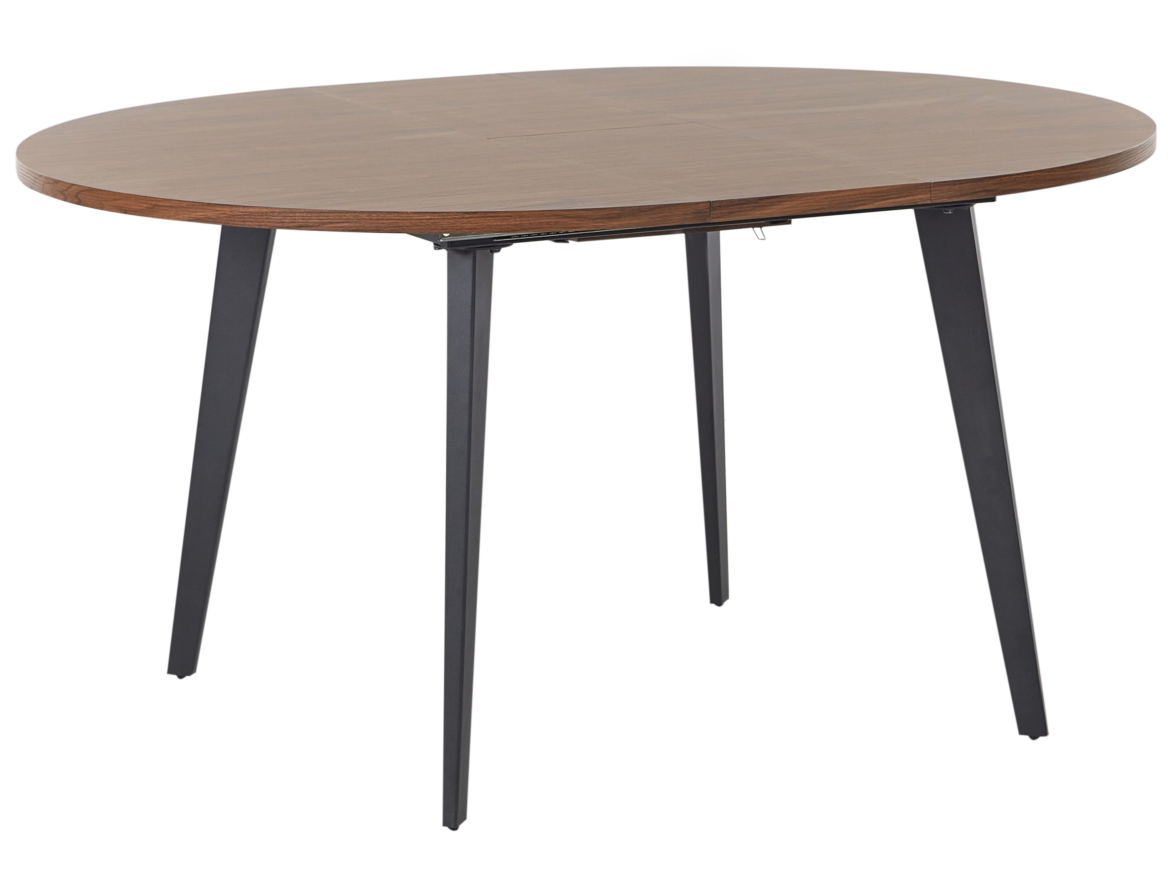Extending Dining Table BOVINA Dark Brown 120/150 cm 120 cm