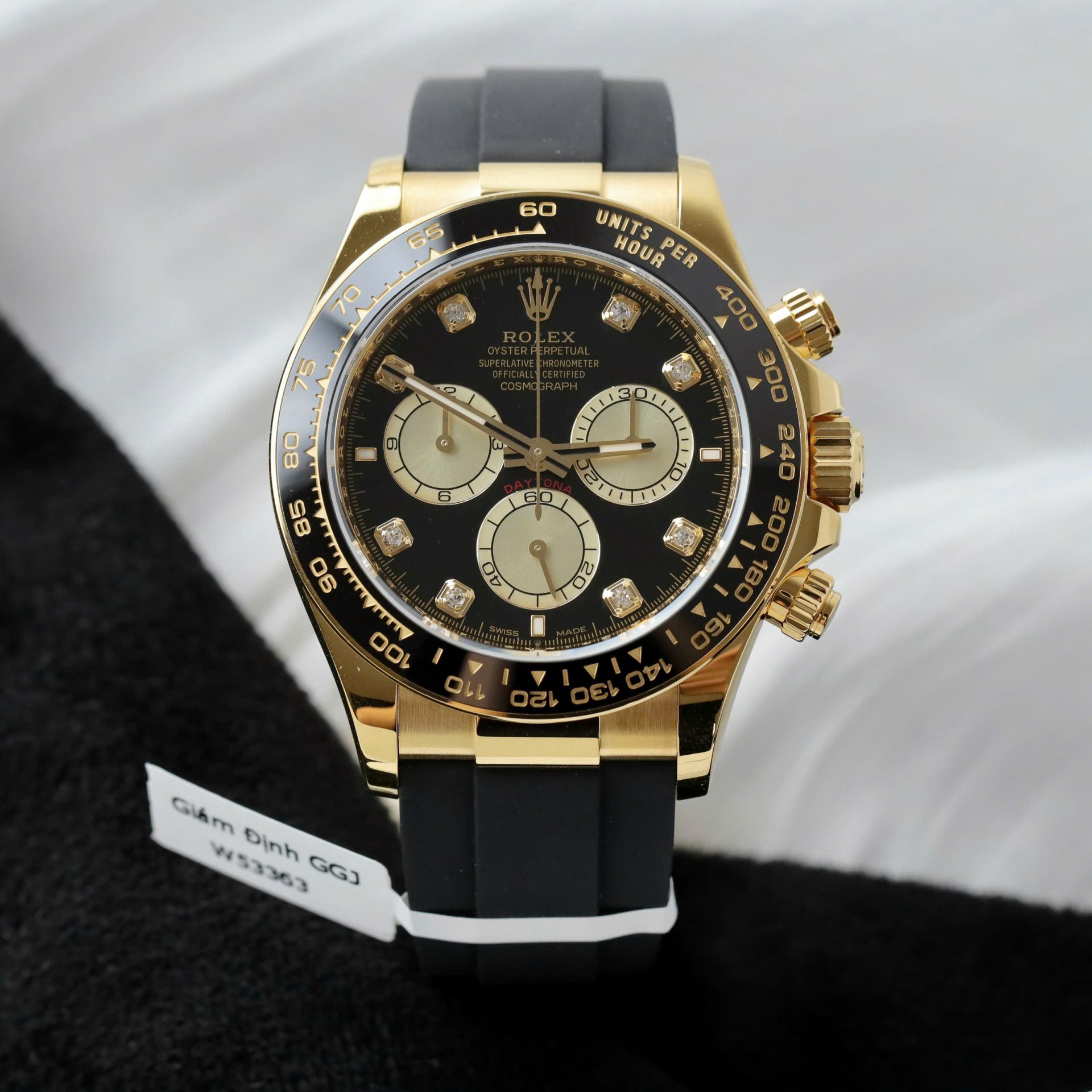 Rolex Daytona Replica Watch Custom 18K Gold Wrapped Movement Calibre 4131 40mm - Elite Watch Atelier
